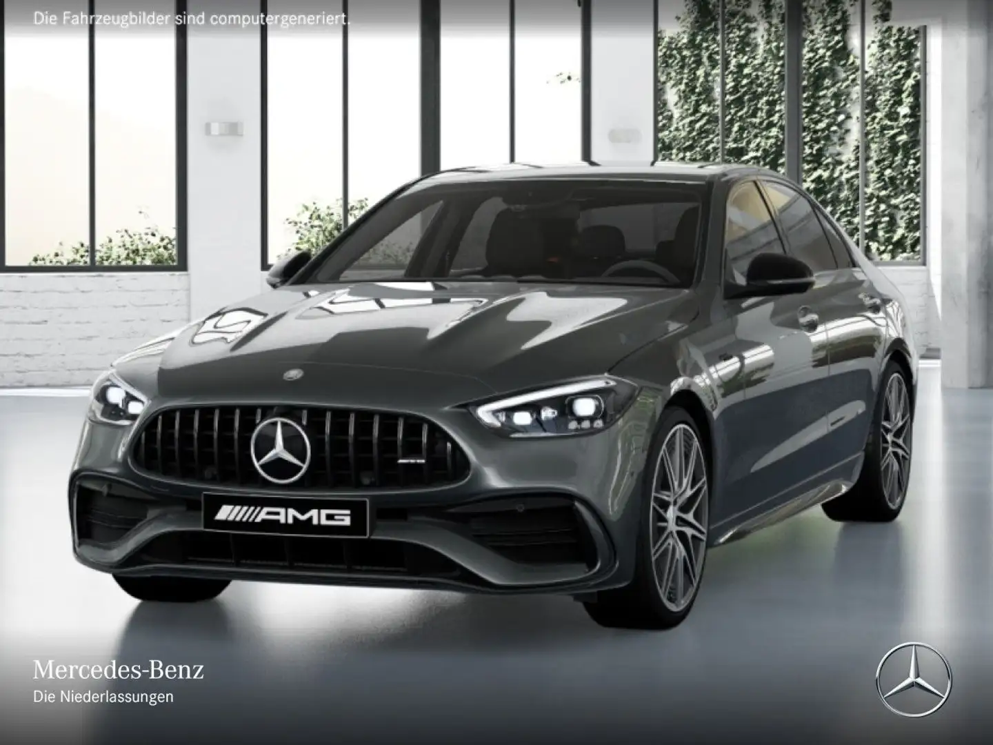 Mercedes-Benz C 43 AMG C 43 4M NIGHT+360+BURMESTER+TOTW+KEYLESS+9G Grau - 2