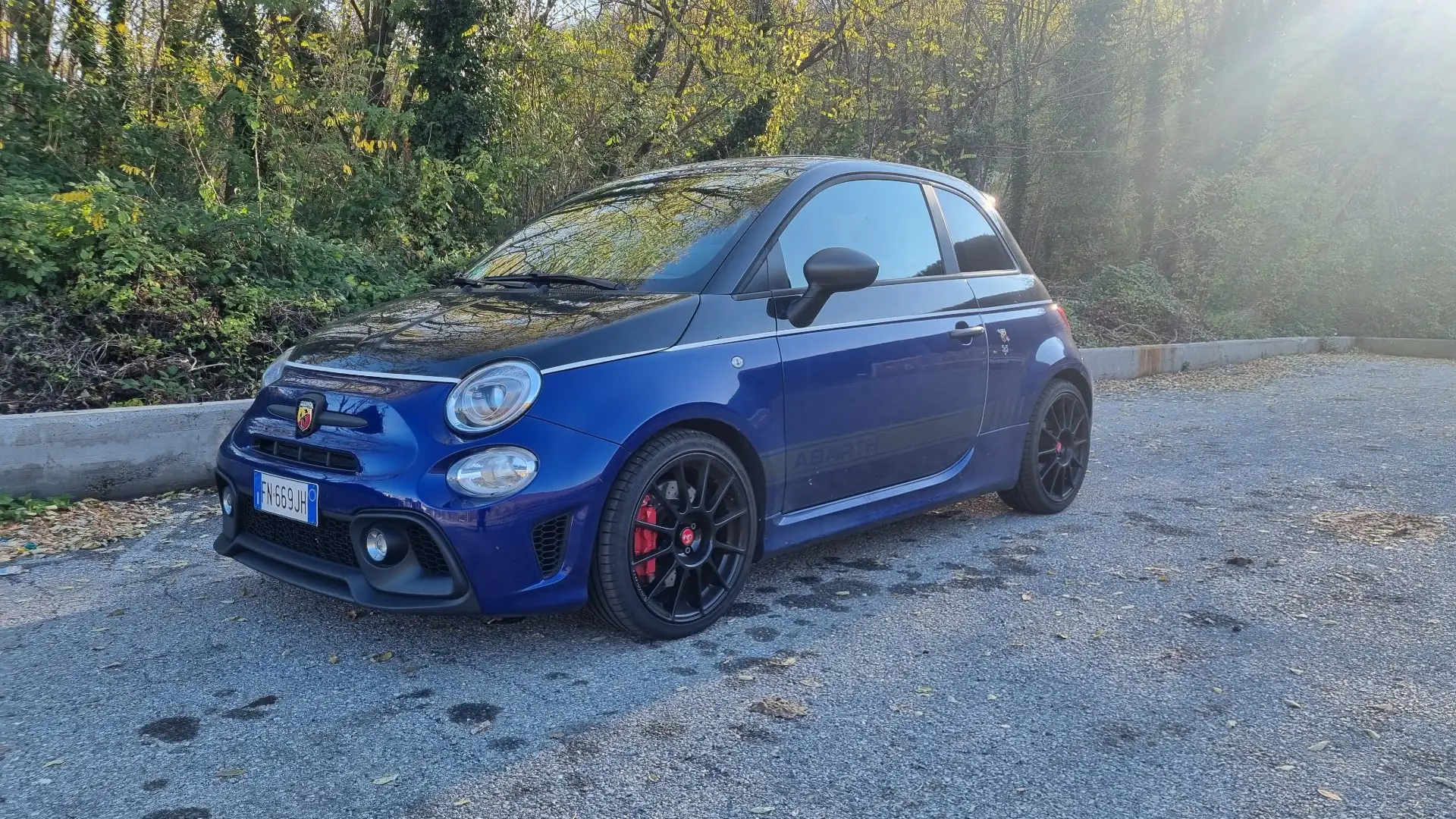 Abarth 595 1.4 t-jet Competizione 180cv tetto apribile Albastru - 1