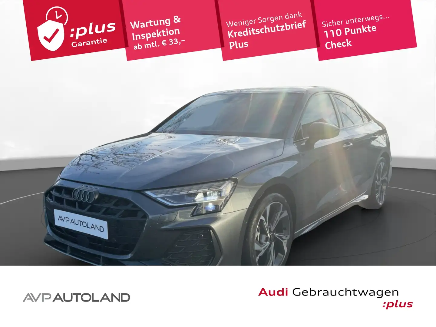 Audi A3 Limousine 35 TDI S tronic S line | MMI NAVI+ Grau - 1