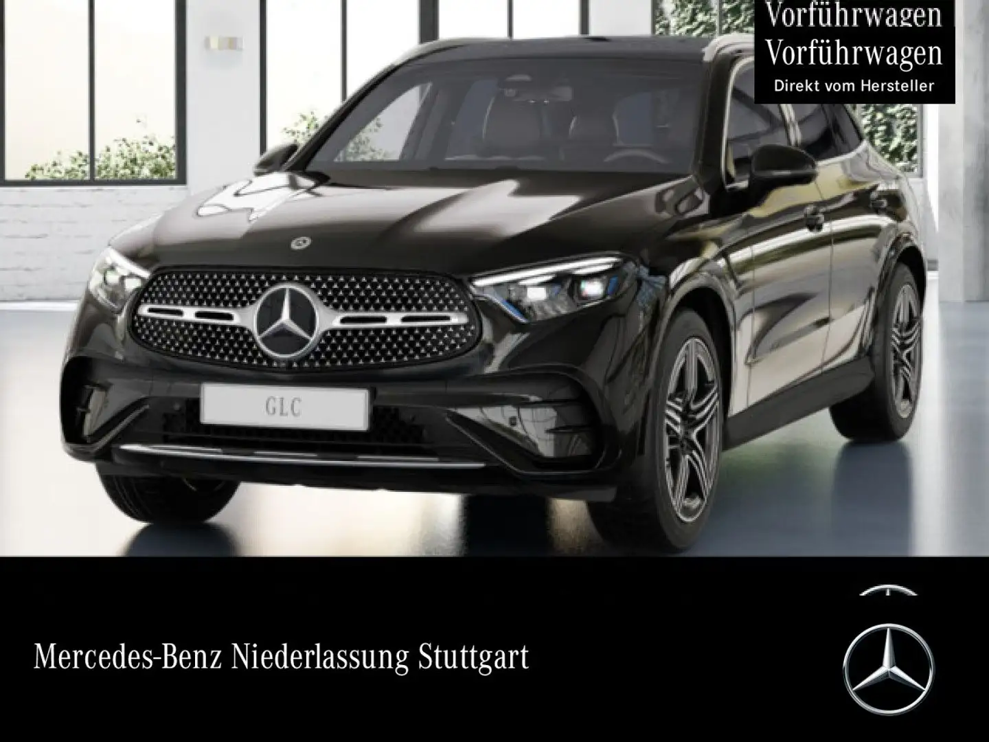 Mercedes-Benz GLC 200 4M AMG+PANO+360+AHK+TOTW+KEYLESS+9G Schwarz - 1