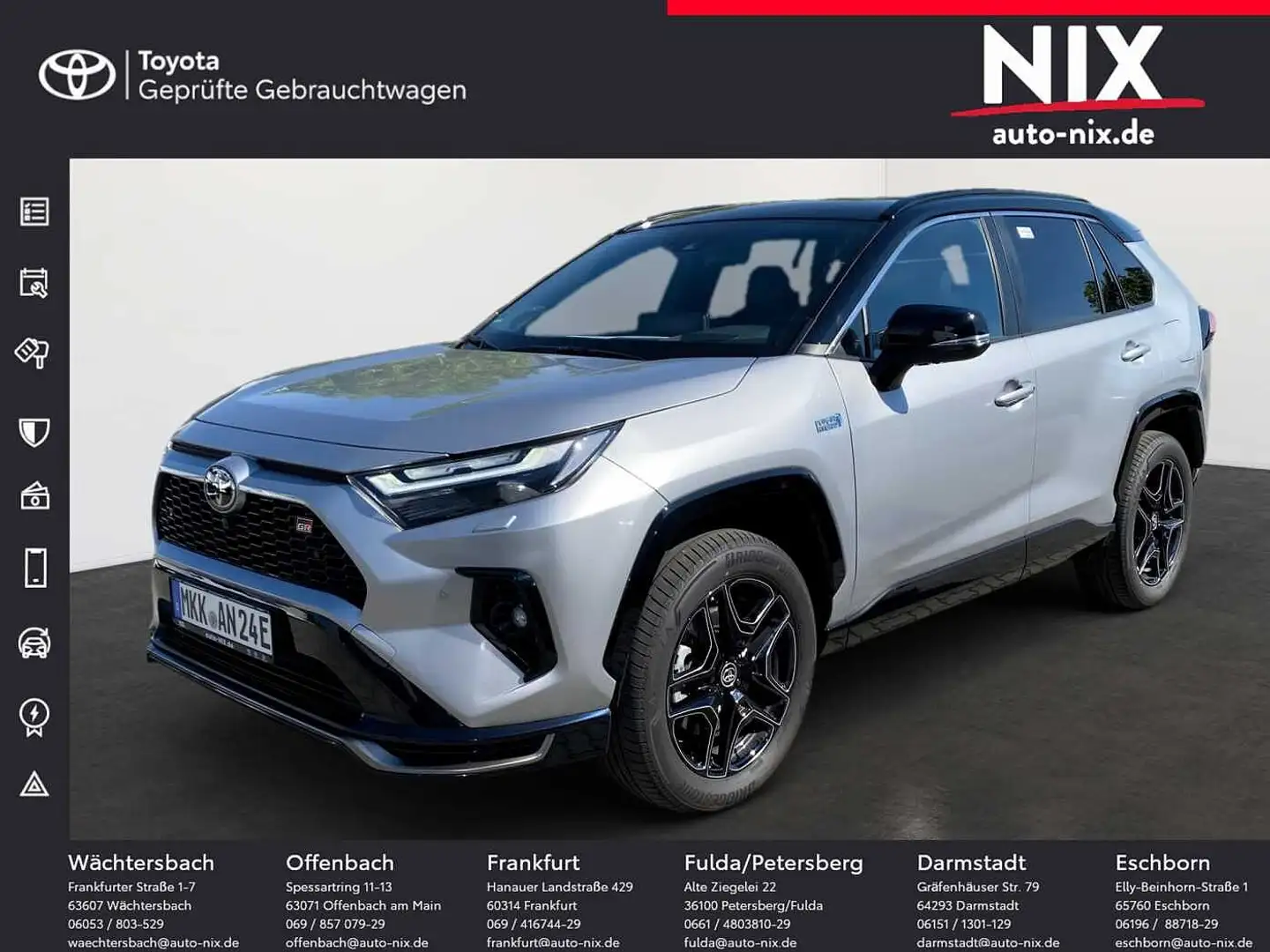 Toyota RAV 4 RAV4 2.5 Plug-in-Hybrid GR SPORT AHK SHZ KLIMA Silber - 1