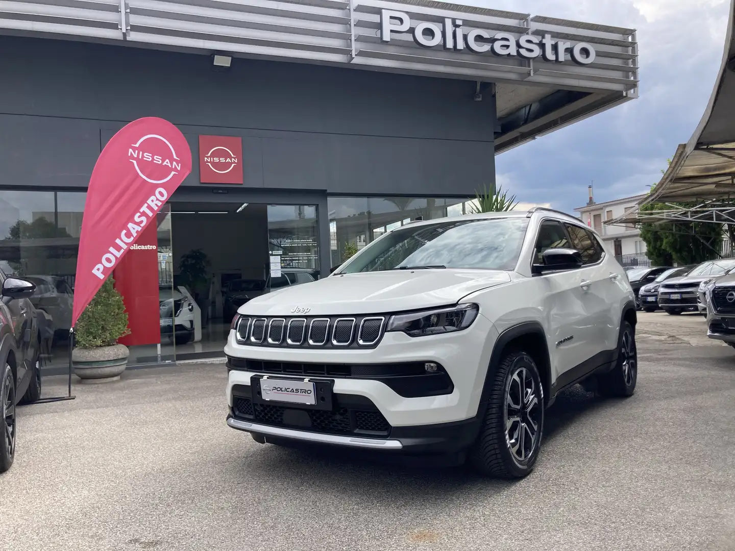 Jeep Compass 1.6 mjt Limited 130cv FULL-LED TELECAMERA PELLE Bianco - 1