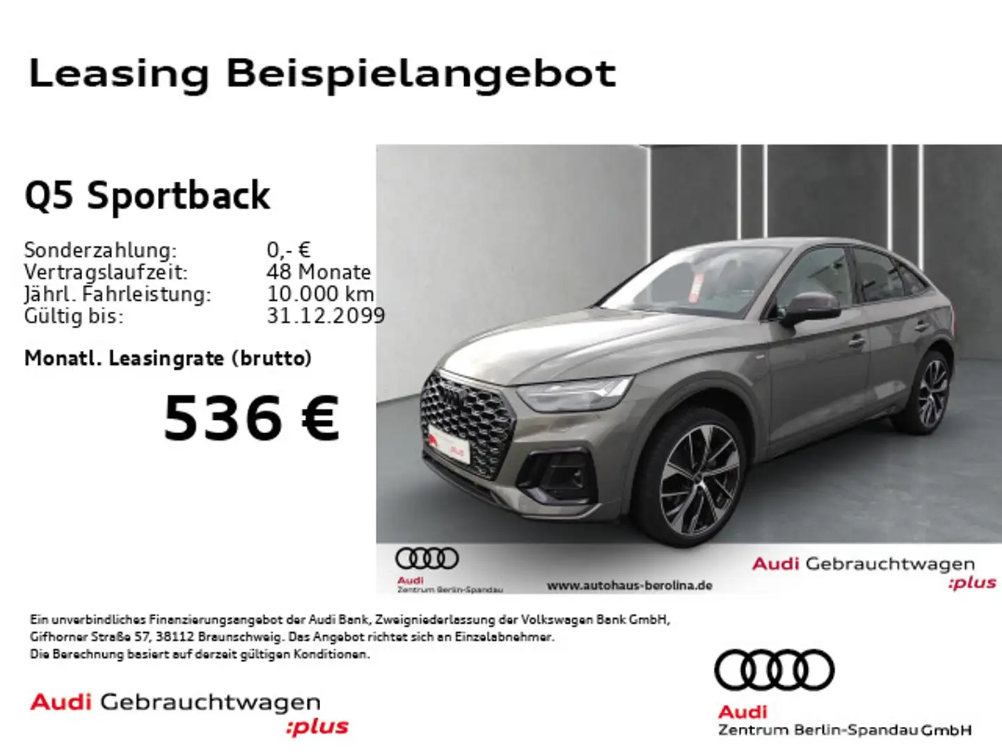 Audi Q5 40 TDI qu. S line S tronic *MATRIX* Grau - 1