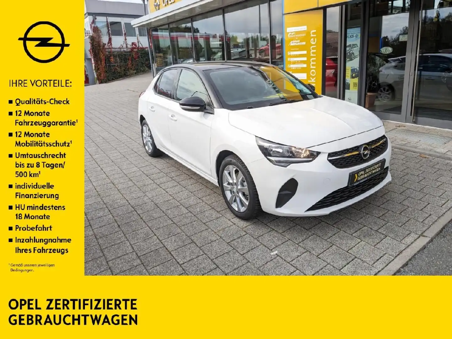 Opel Corsa F 1.2 Edition **Alu 16''** Bianco - 1