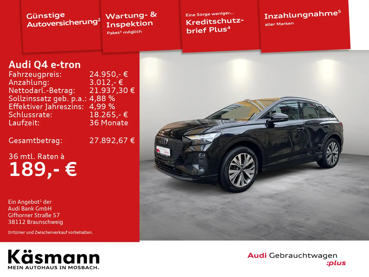 Audi Q4 e-tron 35 S line NAV SHZ GRA PDC Negro - 1