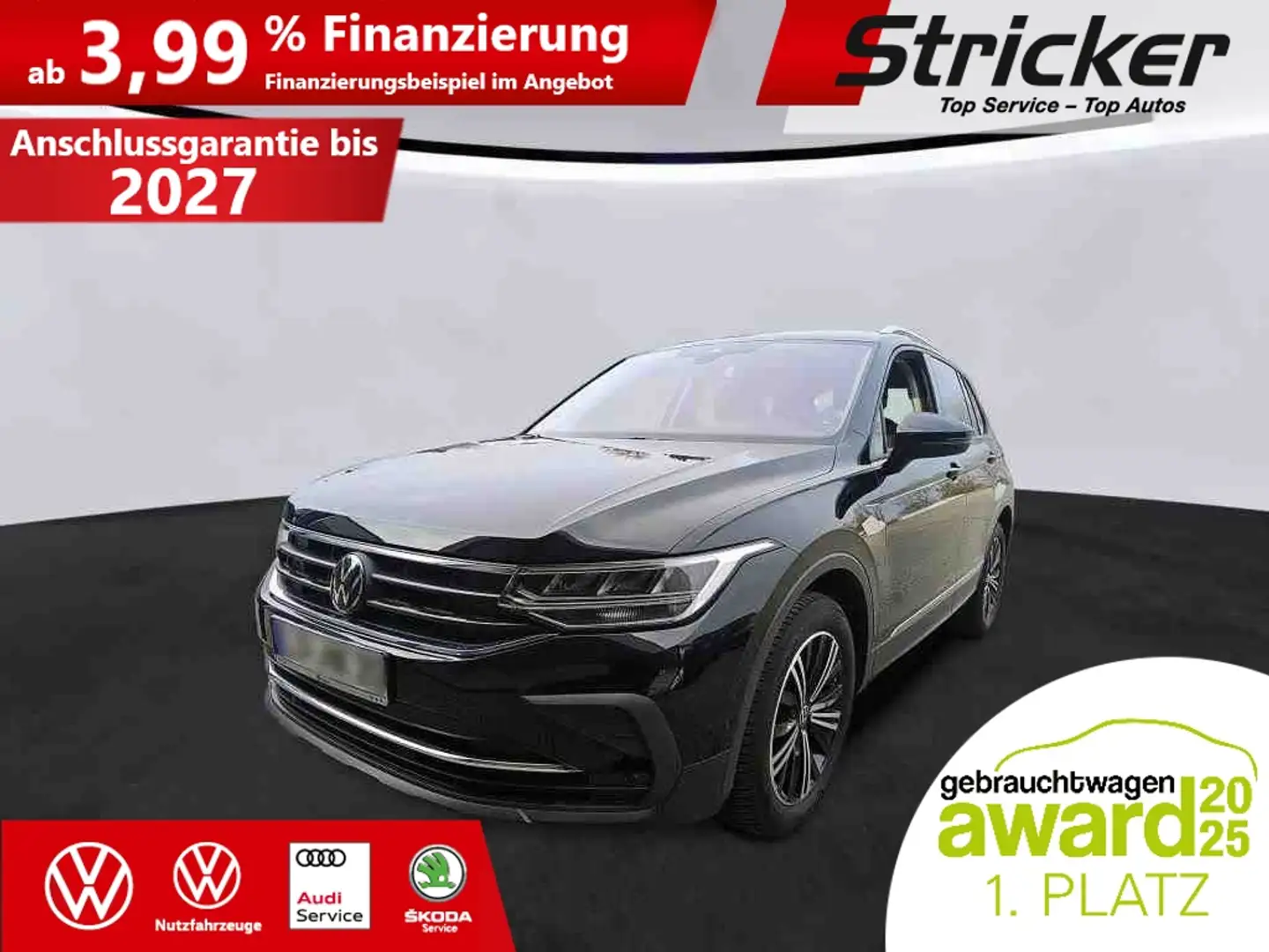 Volkswagen Tiguan Active 1.5 TSI DSG 267,-ohne Anzahlung Navi Kamer Schwarz - 2