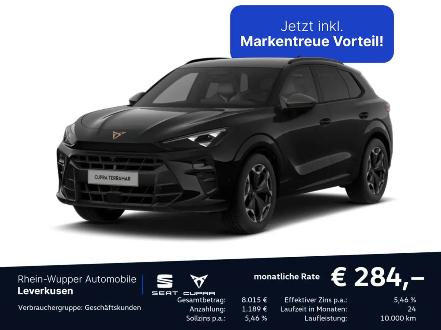 CUPRA Terramar VZ AHK ACC DCC KAM360° KEYLESS MEMOR Noir - 1
