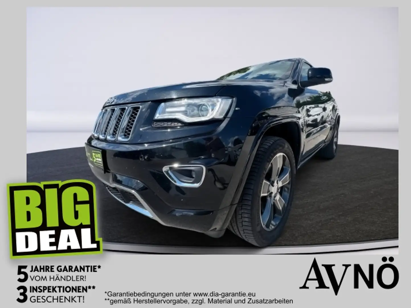 Jeep Grand Cherokee 3.0 CRD Overland 2xKlima 4xSHZ LM Schwarz - 1