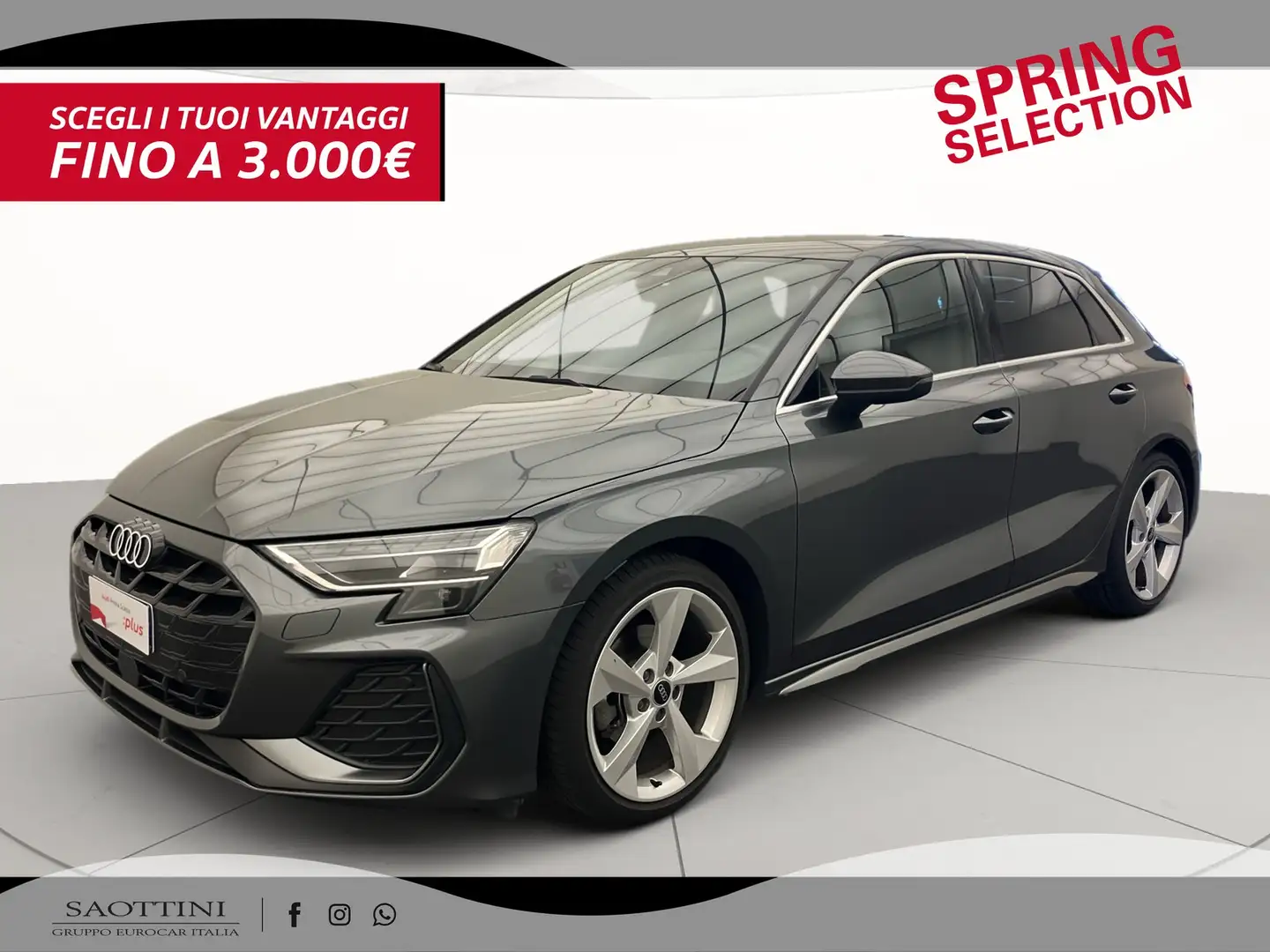 Audi A3 Sportback 35 2.0 TDI S line edition S tronic Grigio - 1