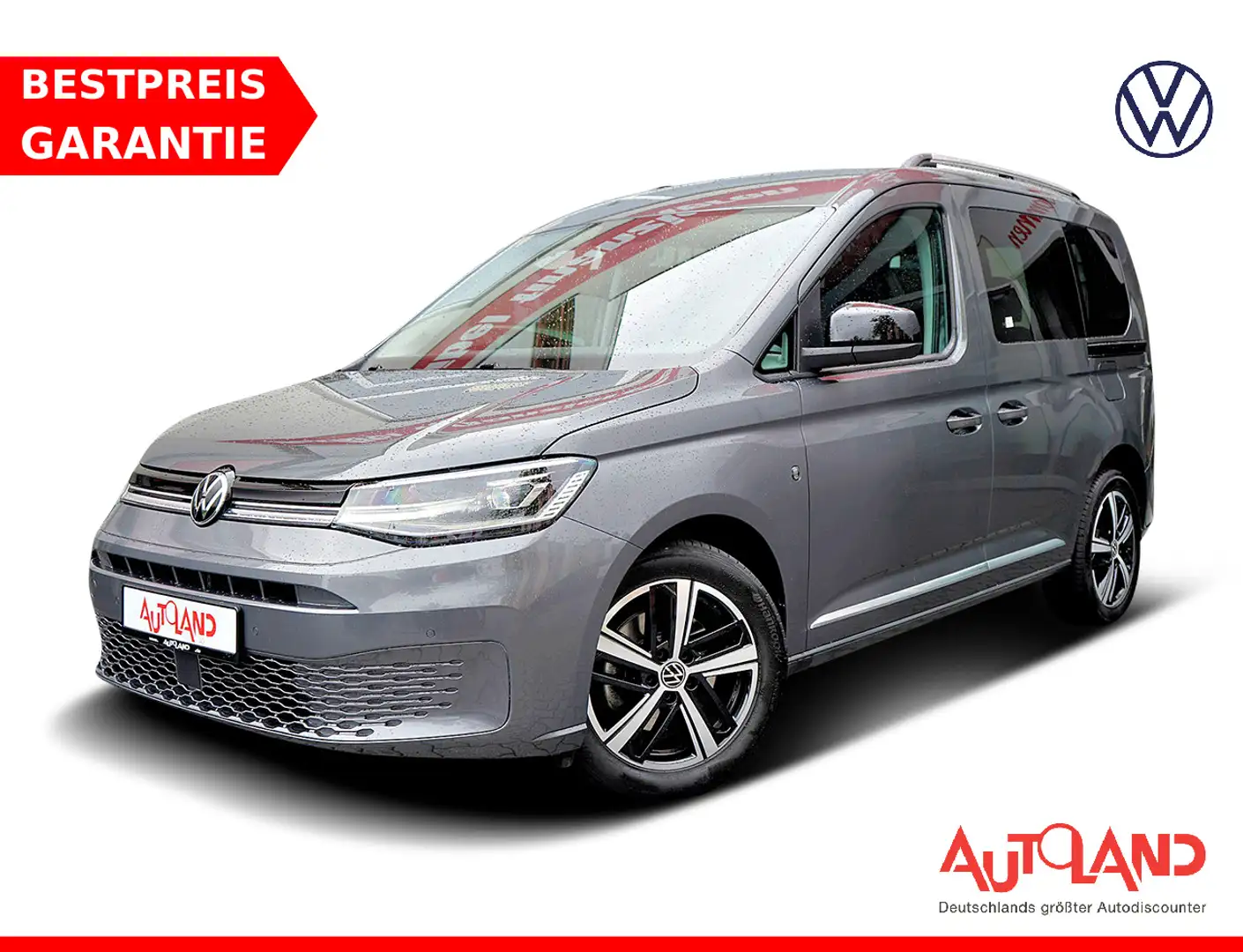 Volkswagen Caddy 2.0 TDI DSG Style LED Navi ACC PDC DAB Grau - 1