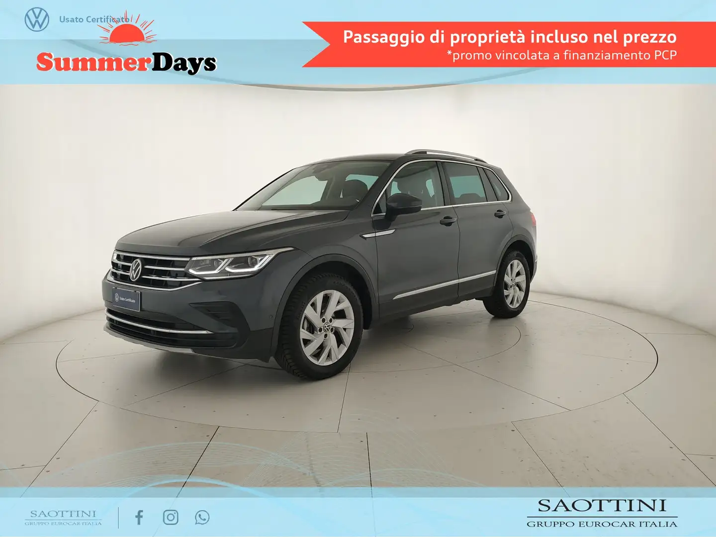 Volkswagen Tiguan 2.0 TDI Elegance 4motion 150 CV DSG Gris - 1
