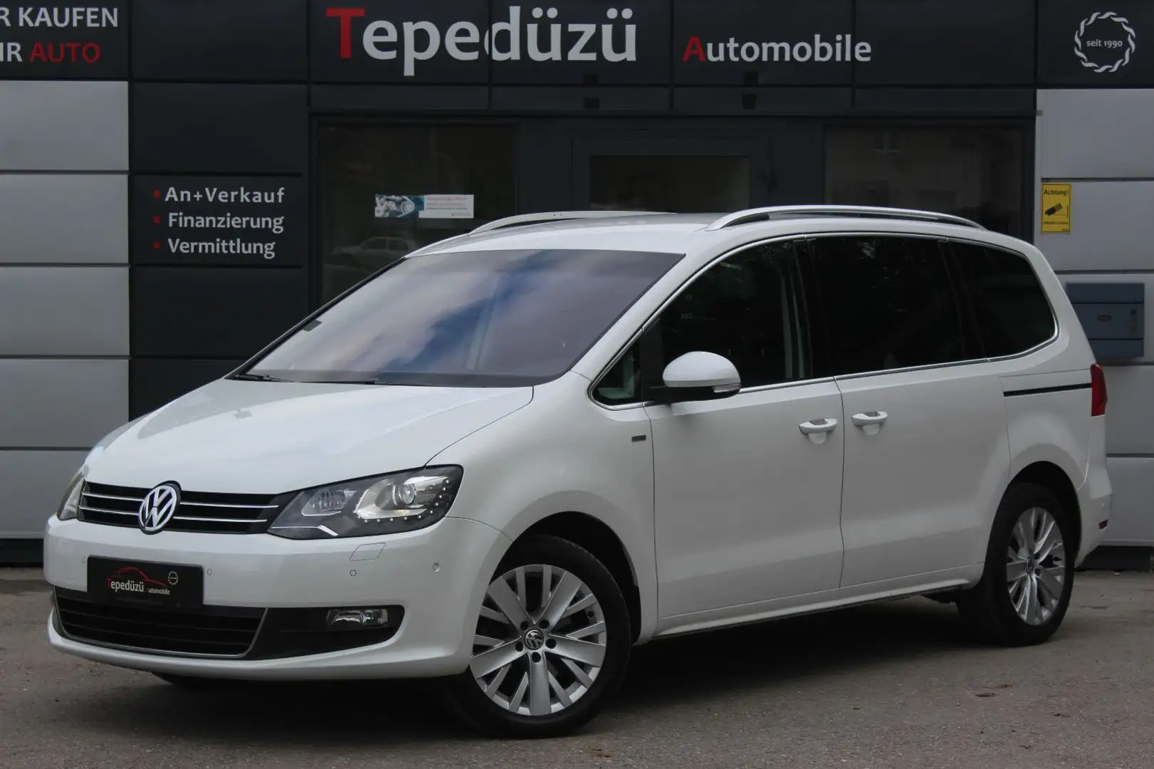 Volkswagen Sharan Life BMT*BI-XENON*NAVI*R-KAM*2xEL.TÜRE* Weiß - 1