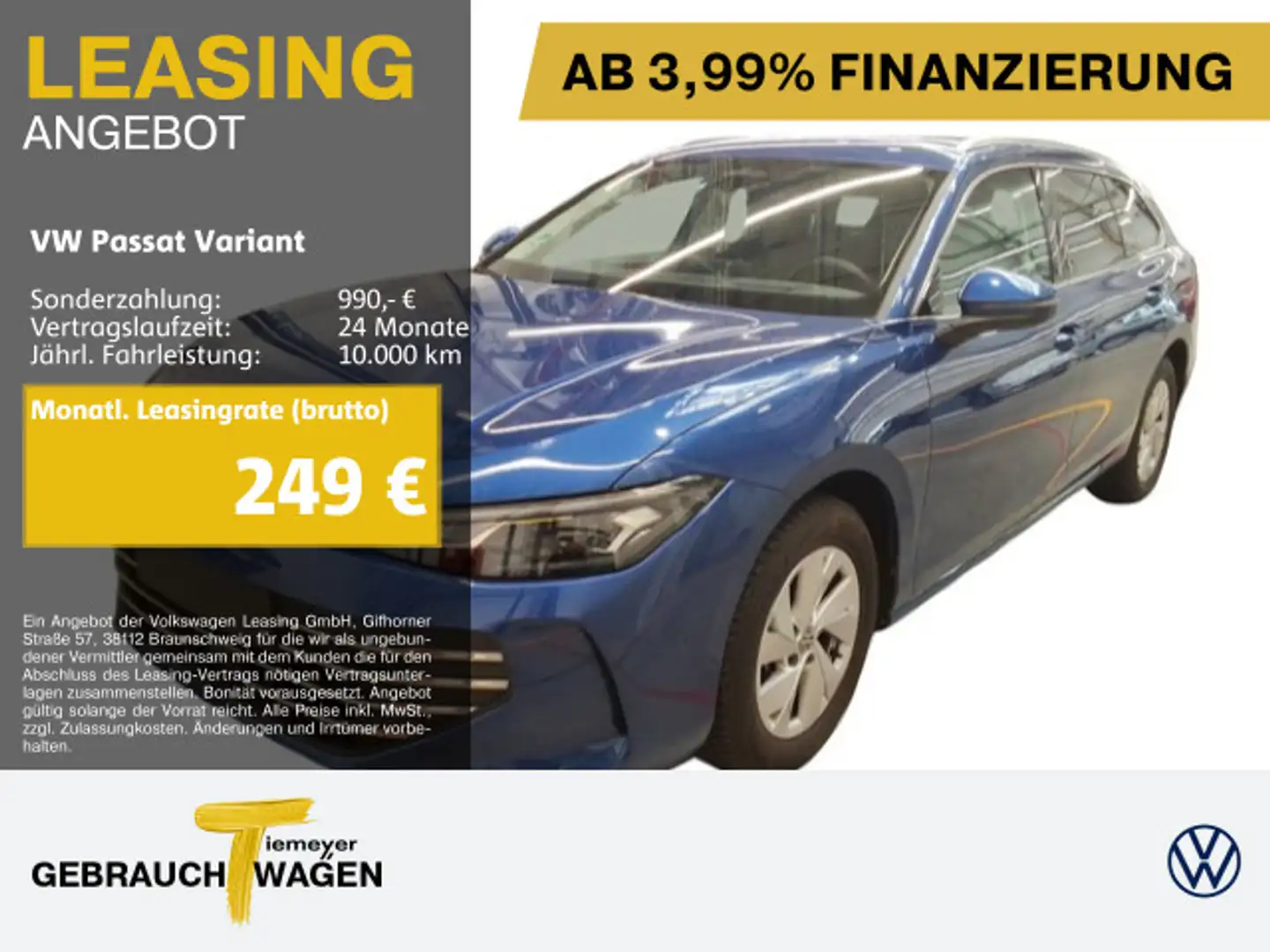 Volkswagen Passat Variant 1.5 eTSI DSG BUSINESS NAVI KAMERA Blau - 1