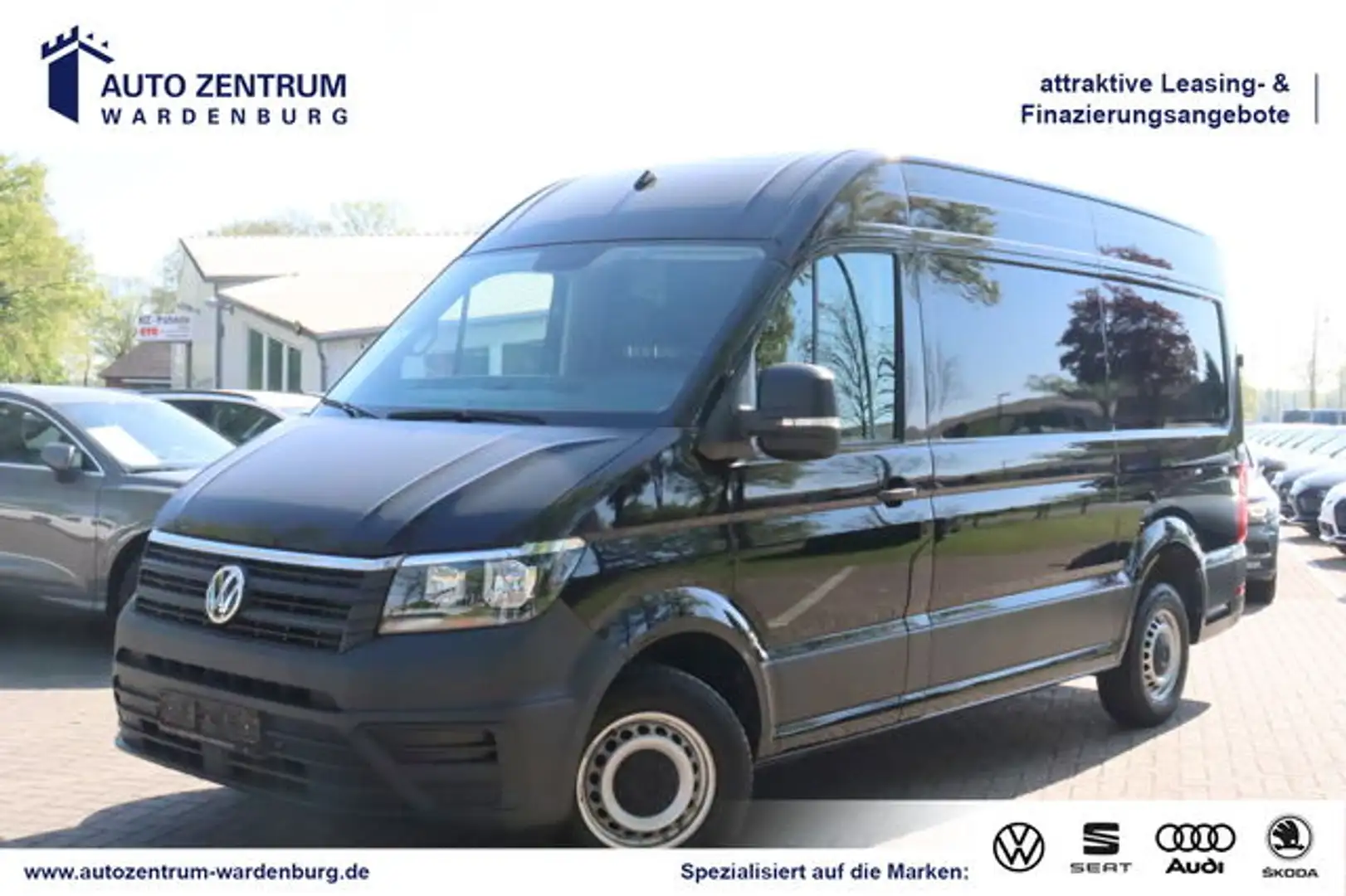 Volkswagen Crafter Kasten 35 mittellang Hochdach NAVI PDC Schwarz - 1