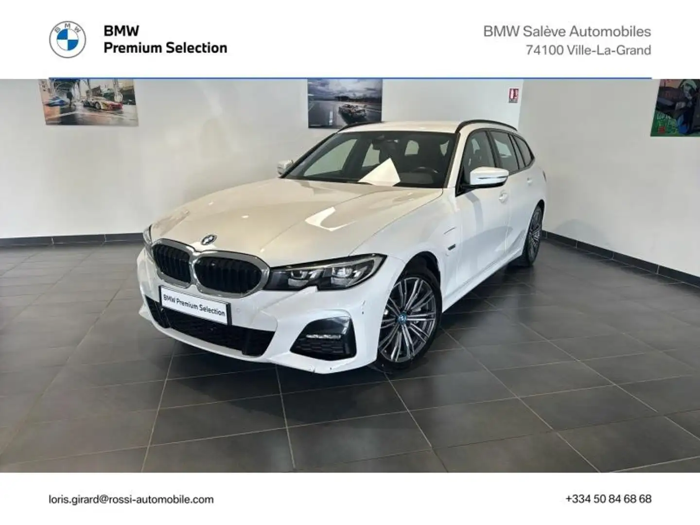 BMW 330 330eA xDrive 292ch M Sport Blanc - 1
