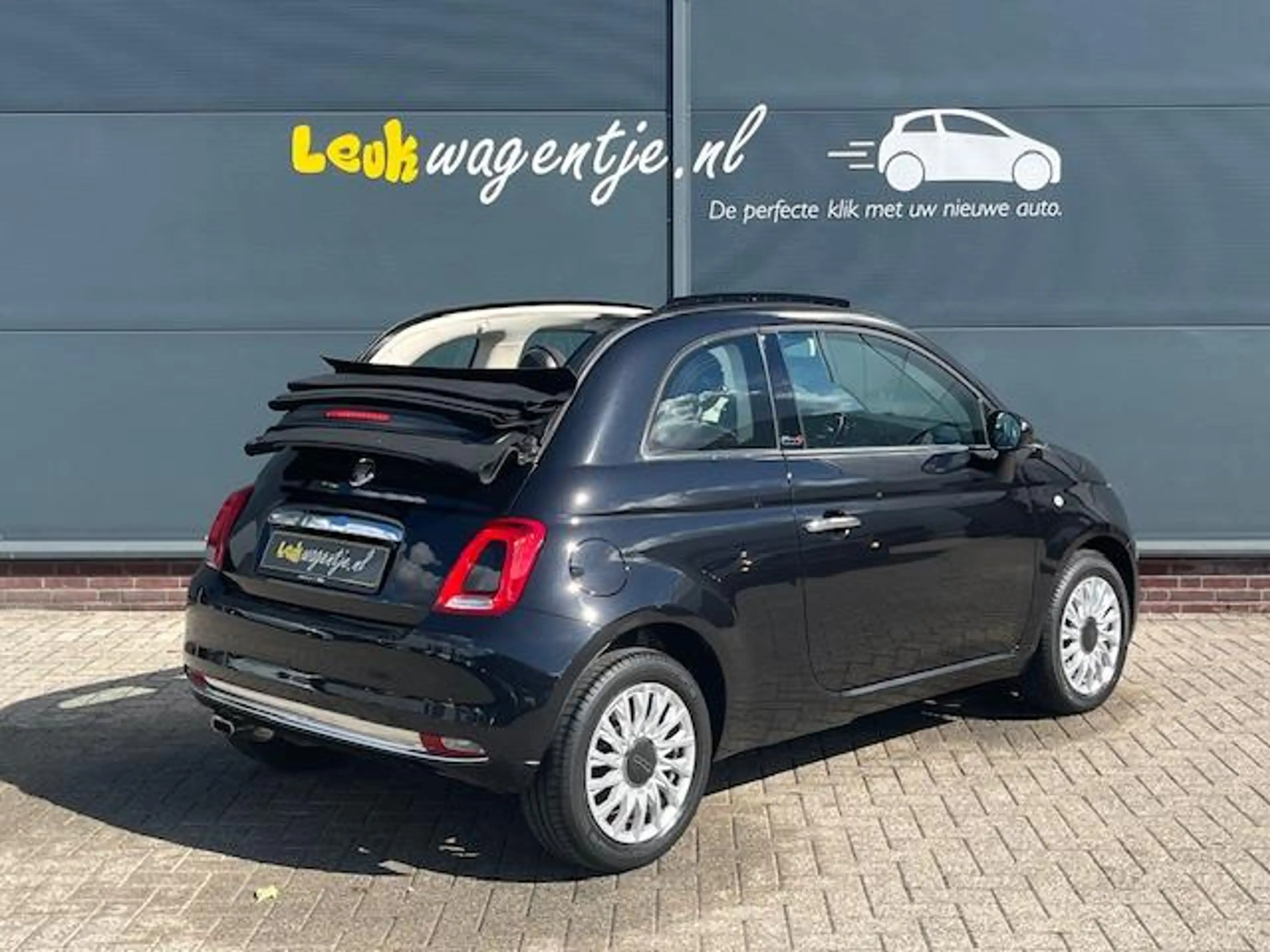 Fiat 500C 1.2 Lounge Cabrio *zwarte kap *cruise *airco — photo 2