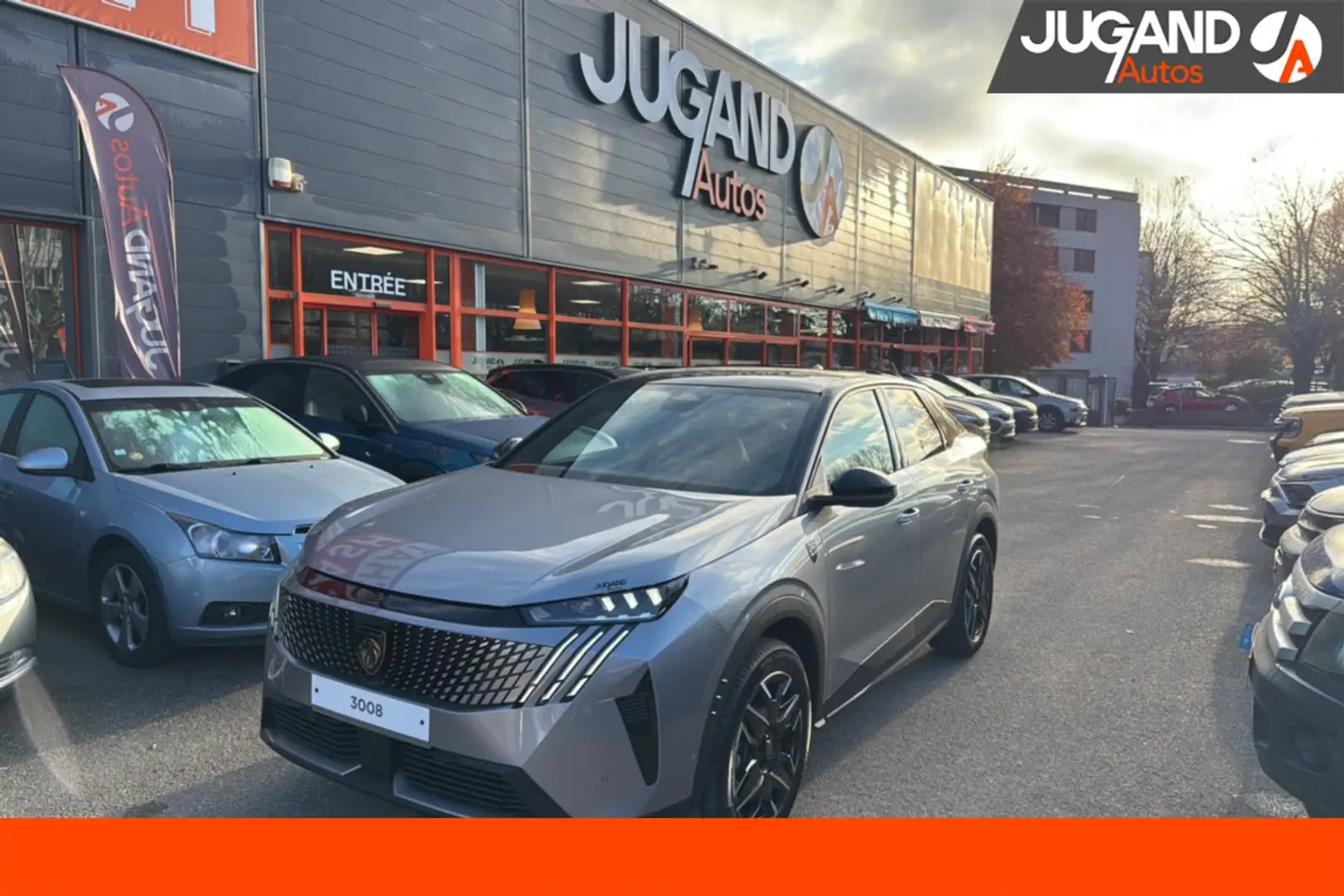 Peugeot 3008 HYBRID 136 E-DCS6 GT PLUS T.O Gris - 1
