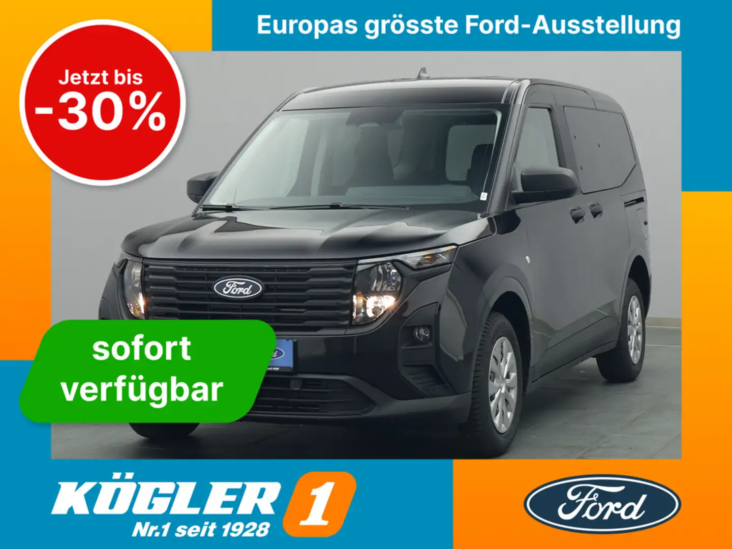 Ford Tourneo Courier Trend 125PS/Winter-P./PDC Schwarz - 1