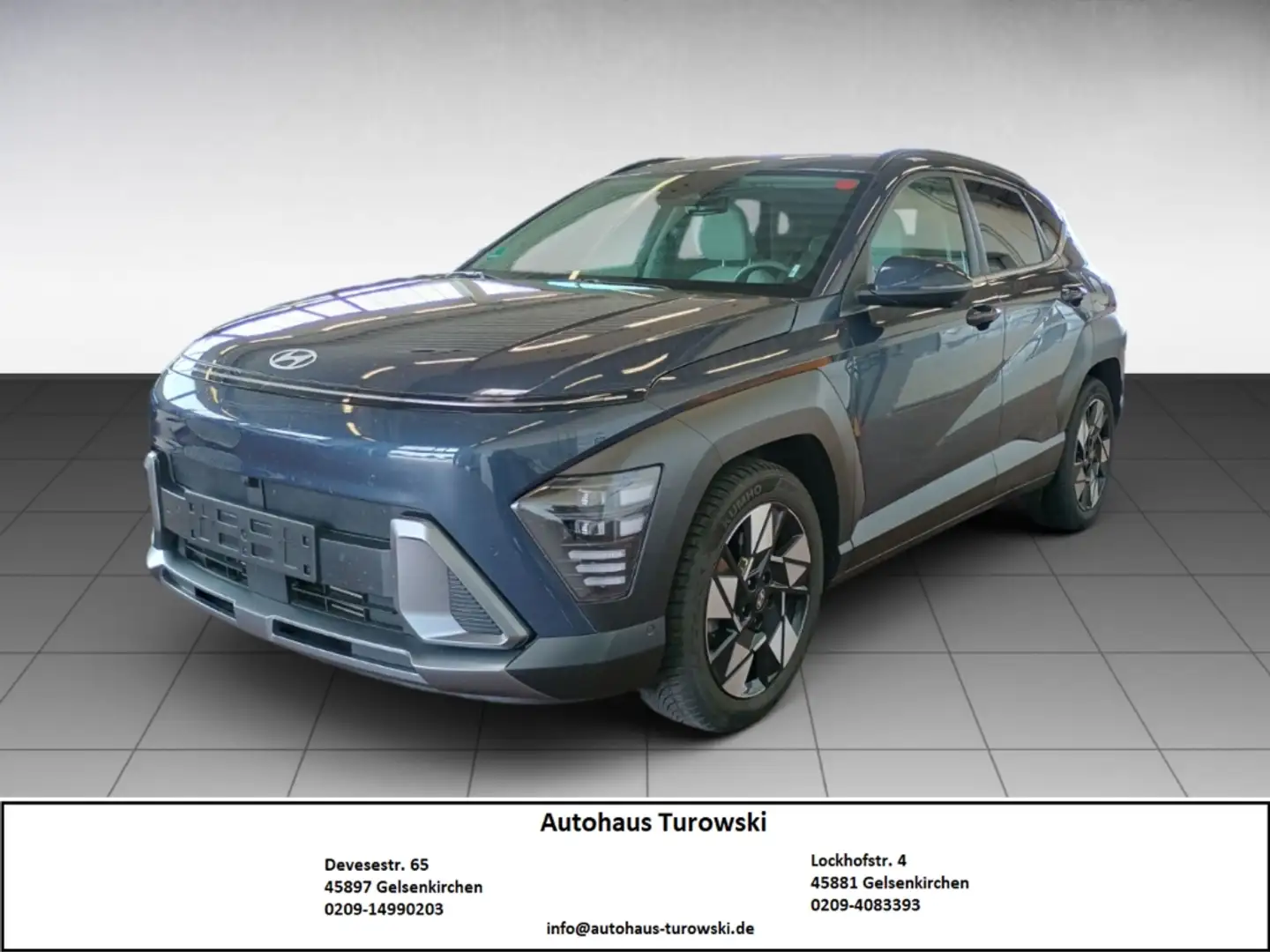 Hyundai KONA Prime 4WD 1.6 T-GDI EU6d Sitz Paket Bose Blauw - 1