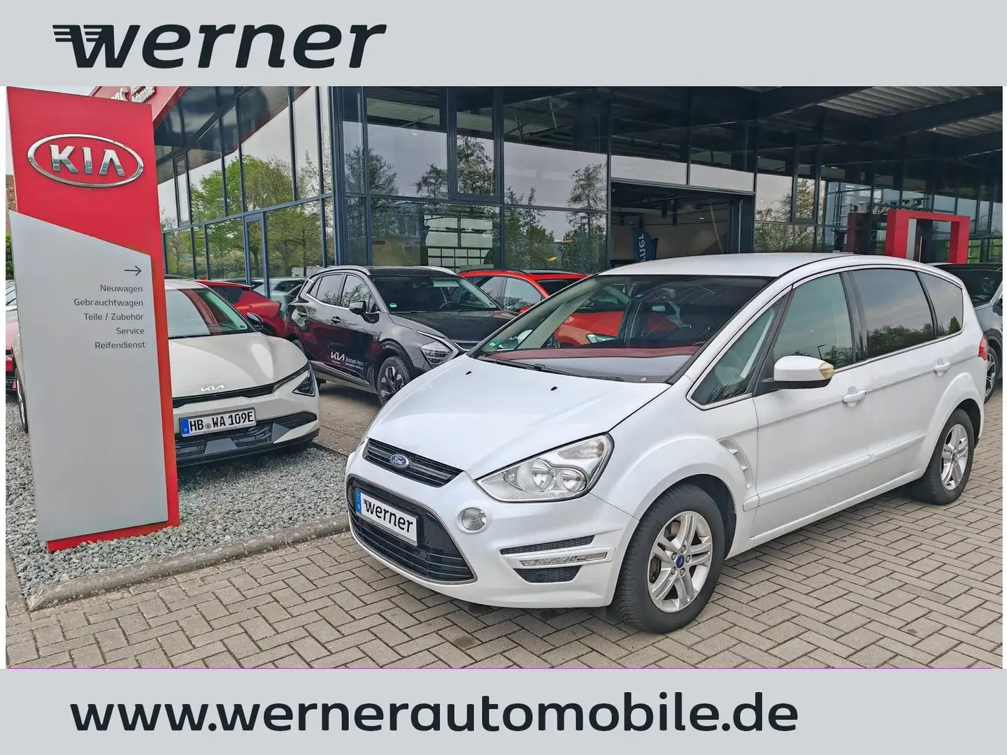 Ford S-Max S-MAX 2.0 Ecoboost SCTi Titanium PDC SHZ Navi Weiß - 1