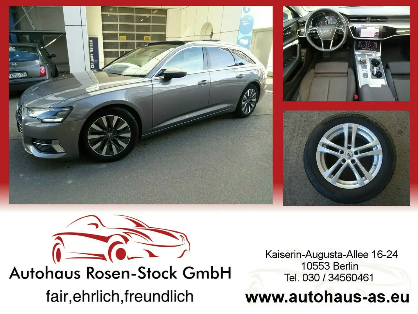 Audi A6 40 TDI Sport Avant,Quattro,Autom,ACC,Kamera Grau - 1
