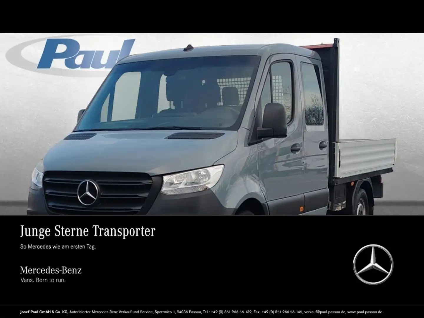 Mercedes-Benz Sprinter 315 CDI Doka Navi+9G+Klima+Tempomat Blau - 1