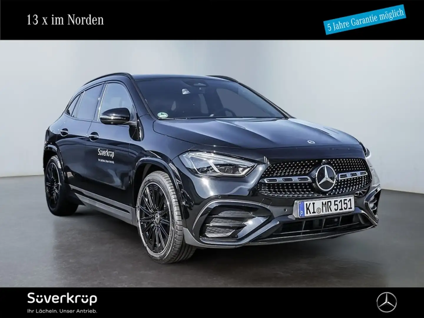 Mercedes-Benz GLA 250 4M AMG NIGHT SPUR DISTR PANO AHK 360 Чёрный - 1