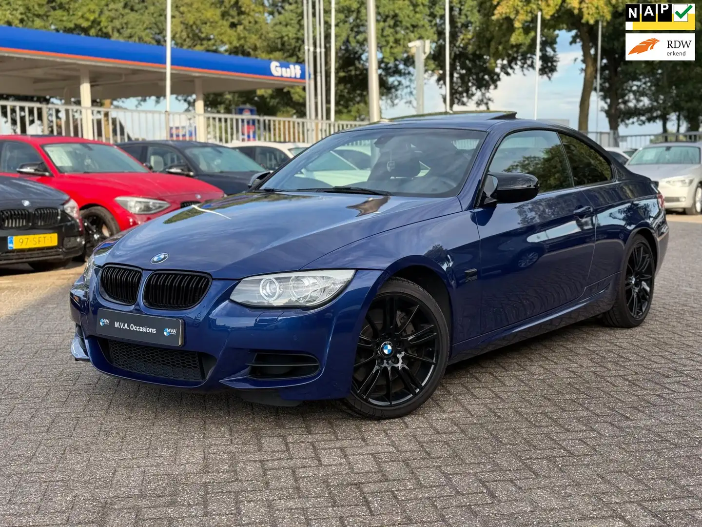 BMW 335 3-serie Coupé 335xi Business Line M Sport 4x4|Xeno Blauw - 1