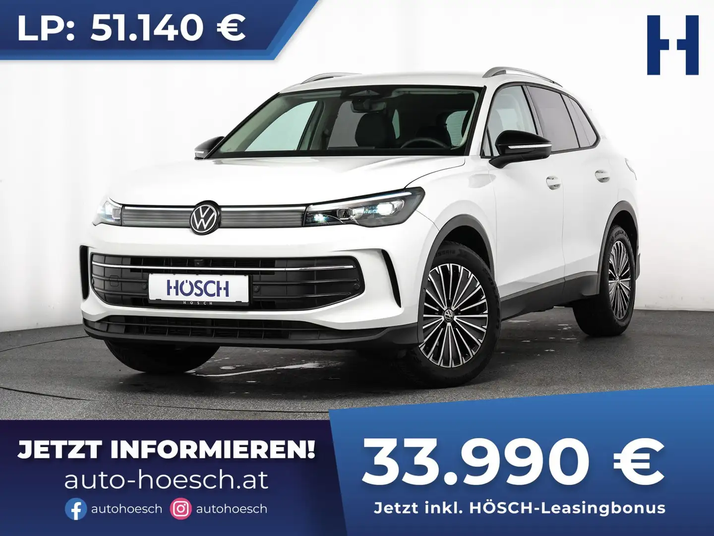 Volkswagen Tiguan Life eTSI Aut. 18" AHK ACC LED+ WINTER DISCOVER Weiß - 1