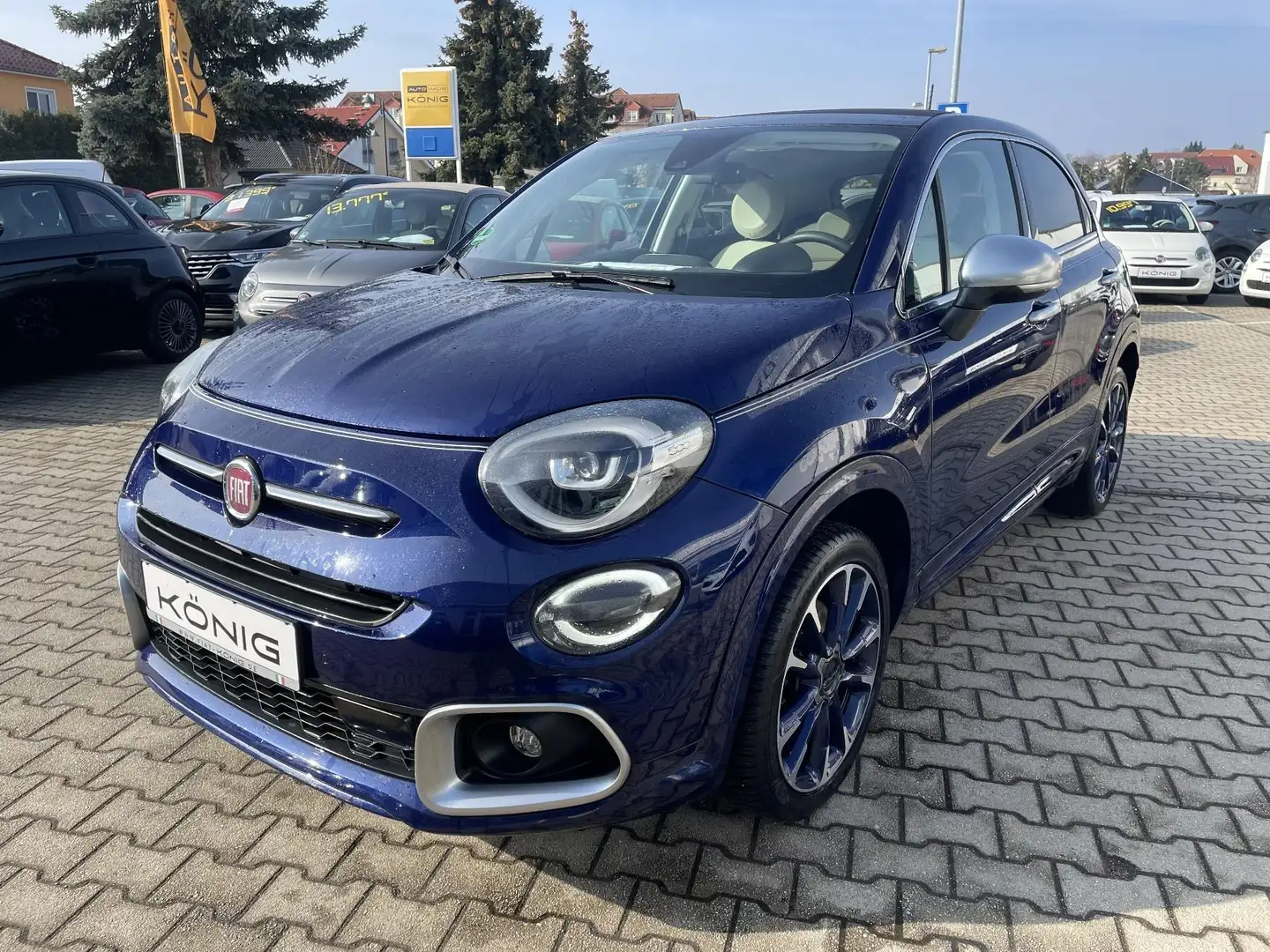 Fiat 500X Yachting Sondermodell Fatltdach*Automatik* Albastru - 1