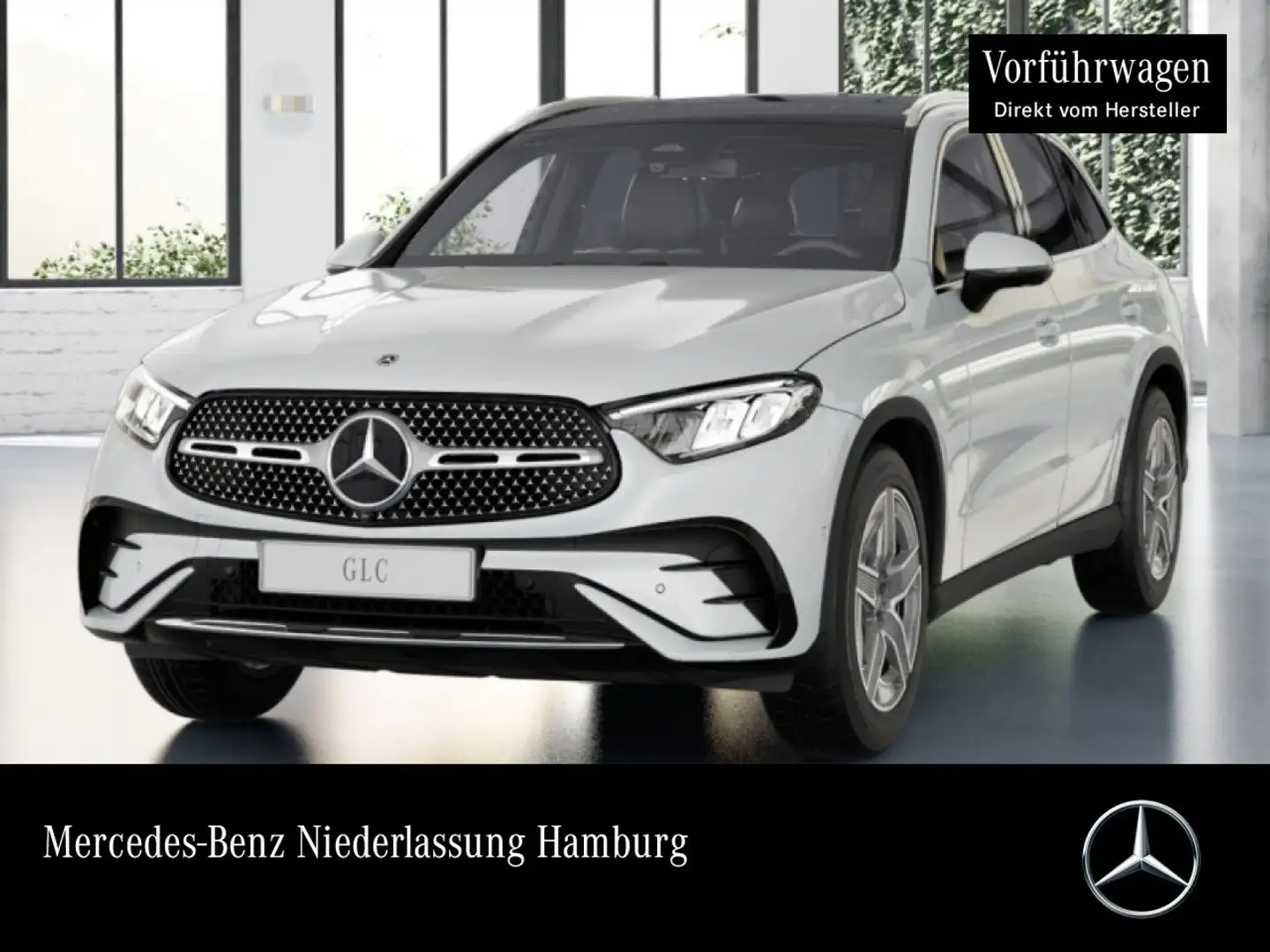 Mercedes-Benz GLC 220 d 4M AMG+PANO+360+AHK+LED+TOTW+KEYLESS+9G Weiß - 1