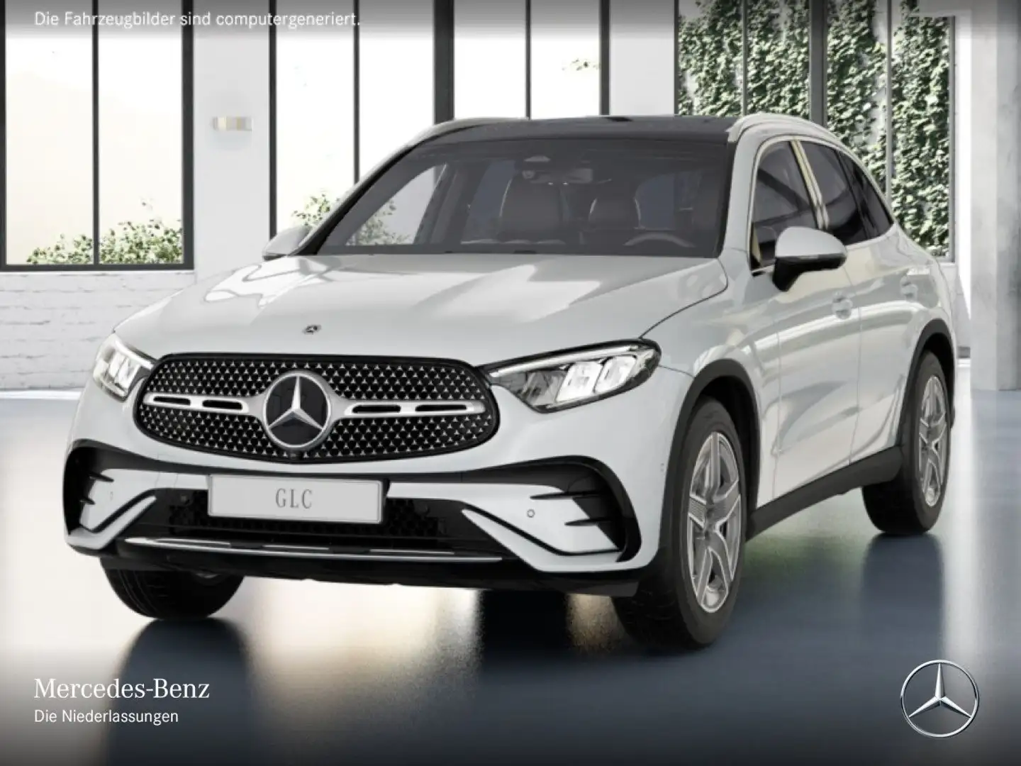Mercedes-Benz GLC 220 d 4M AMG+PANO+360+AHK+LED+TOTW+KEYLESS+9G Weiß - 2