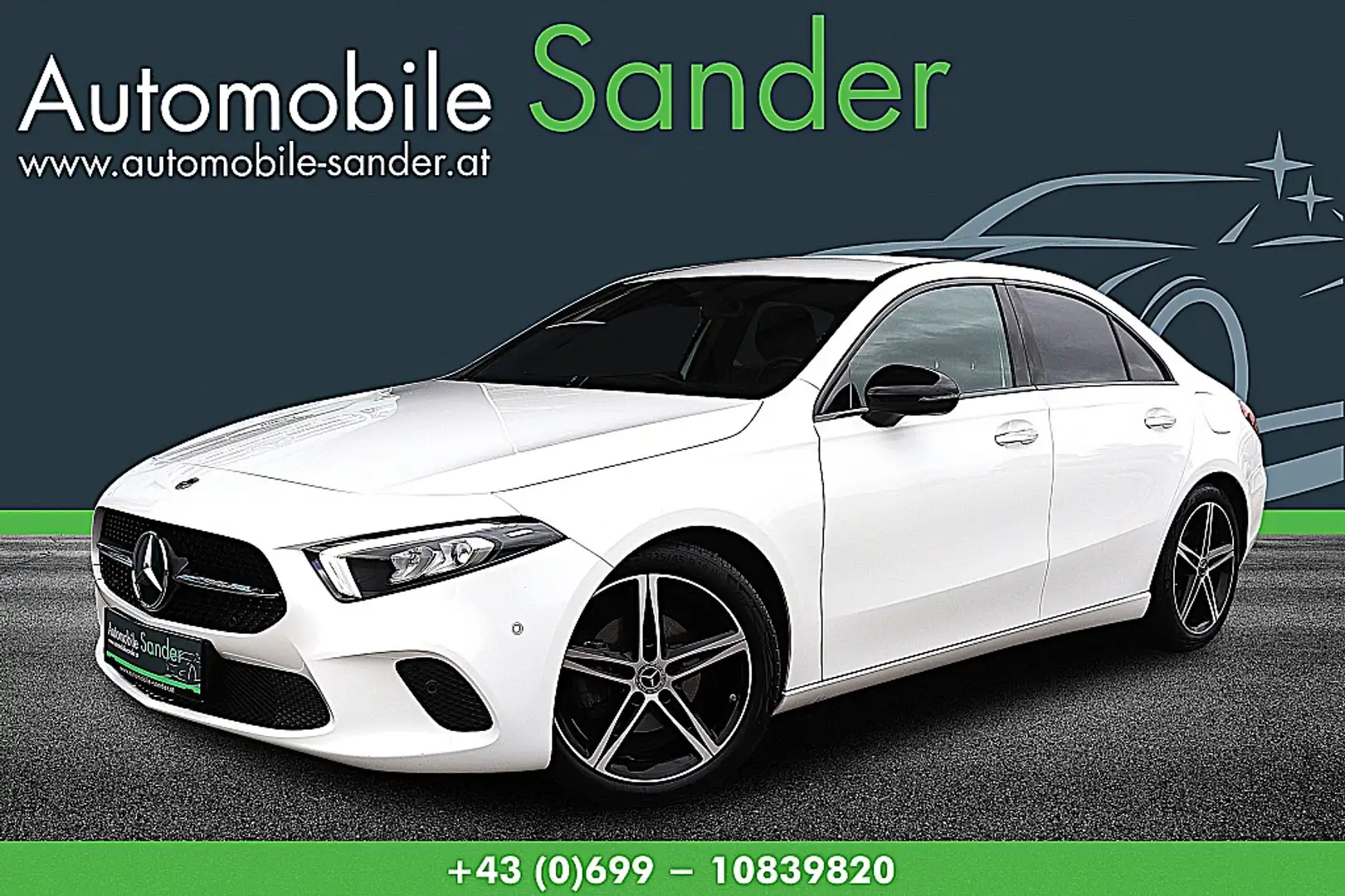 Mercedes-Benz A 180 Limousine Aut. 4-Door Porgressive Line Weiß - 1