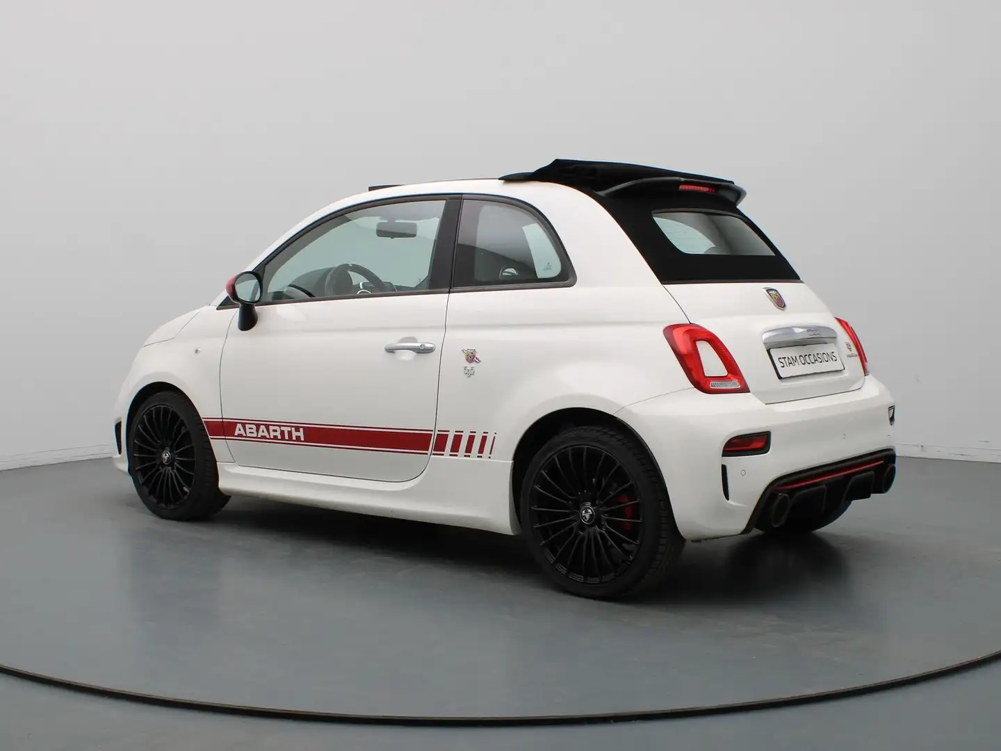Fiat 500C Abarth 1.4 T-Jet 595 Cabrio | Airco | Navigatie l Sportui Biały - 2