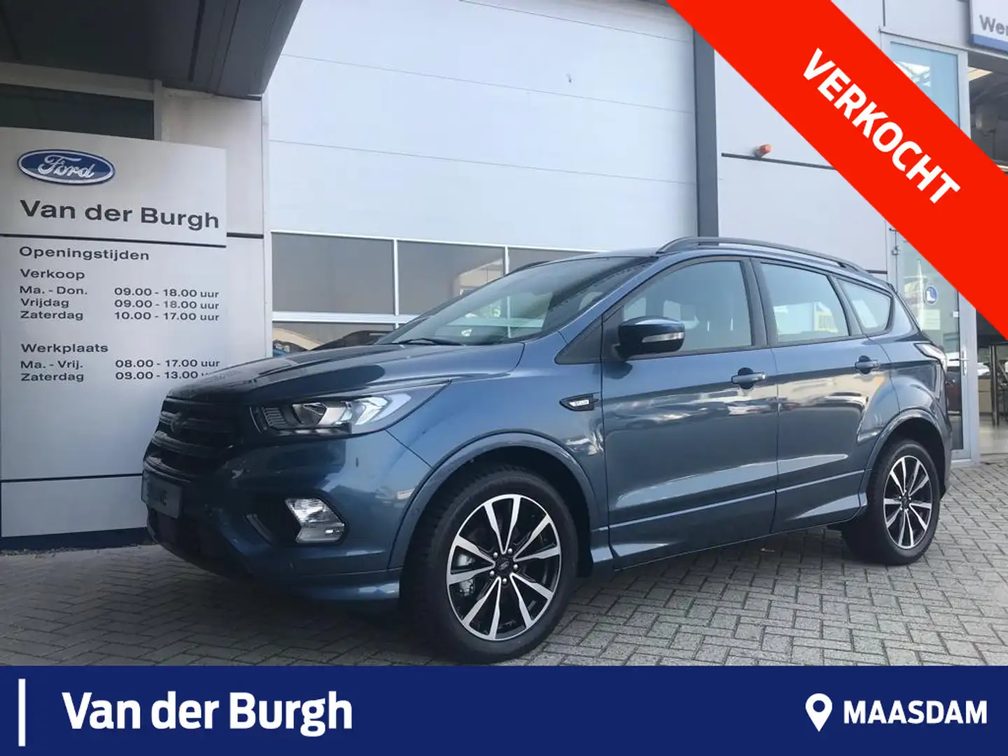 Ford Kuga ST-Line 1.5 ECOboost 150pk Trekhaak - 2.000 kg ger Blauw - 1