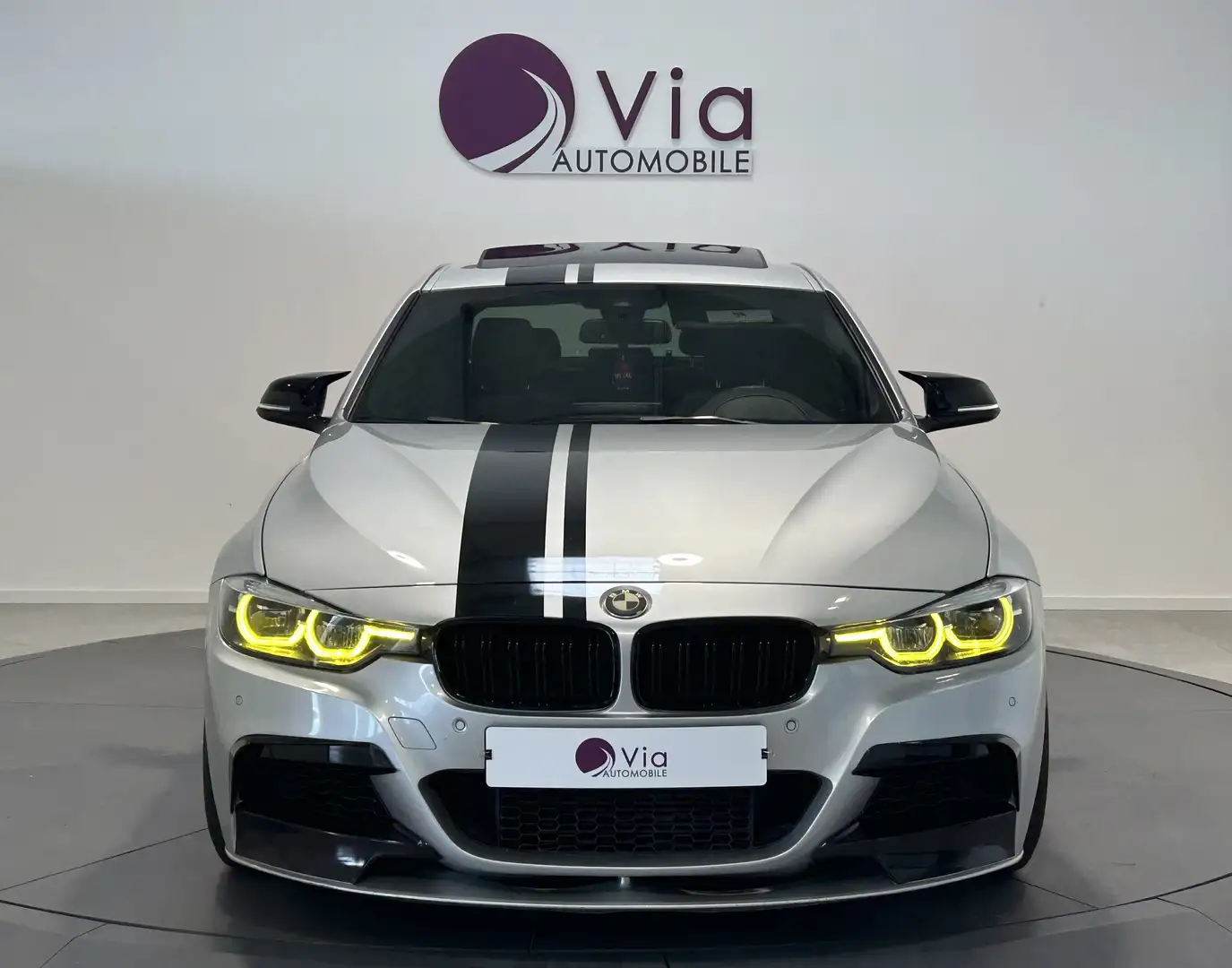 BMW 328 328i 245 ch M Sport A Gris - 2