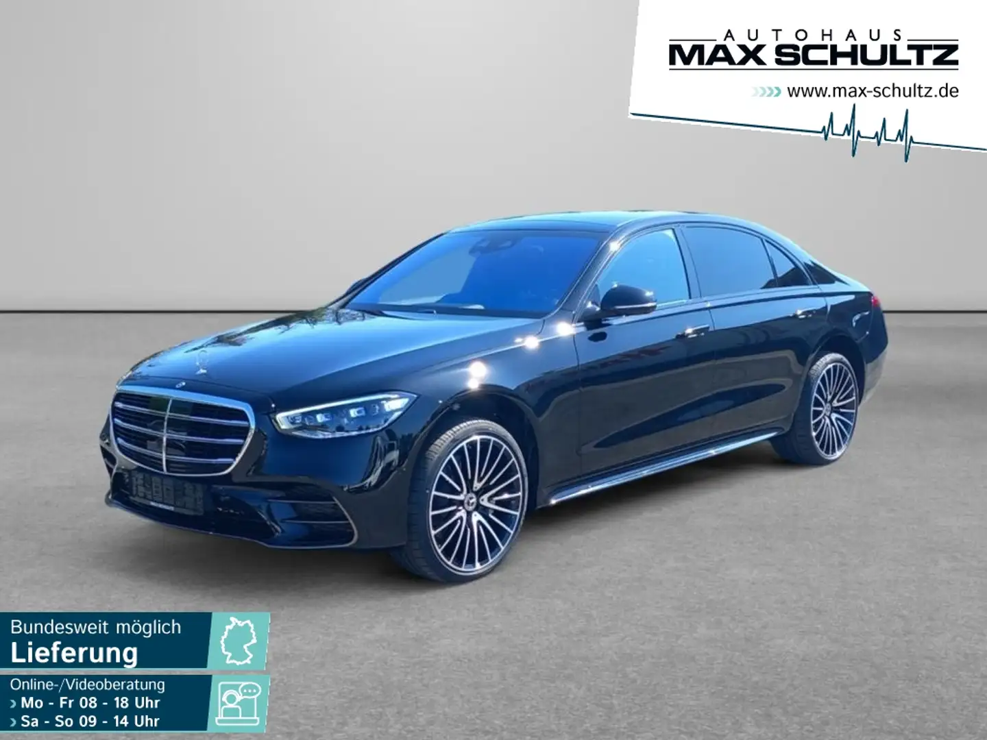 Mercedes-Benz S 450 d 4M lang AMG*Massage*Head-UP*Standhzg*LED Schwarz - 1