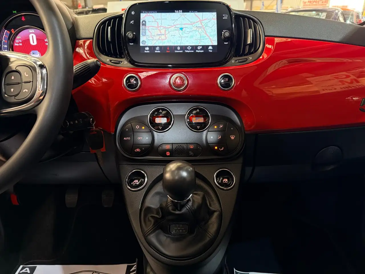 Fiat 500C 1.0i Hybride/Essence Édition Red GPS Airco CarPlay J.A, миниатюра 18