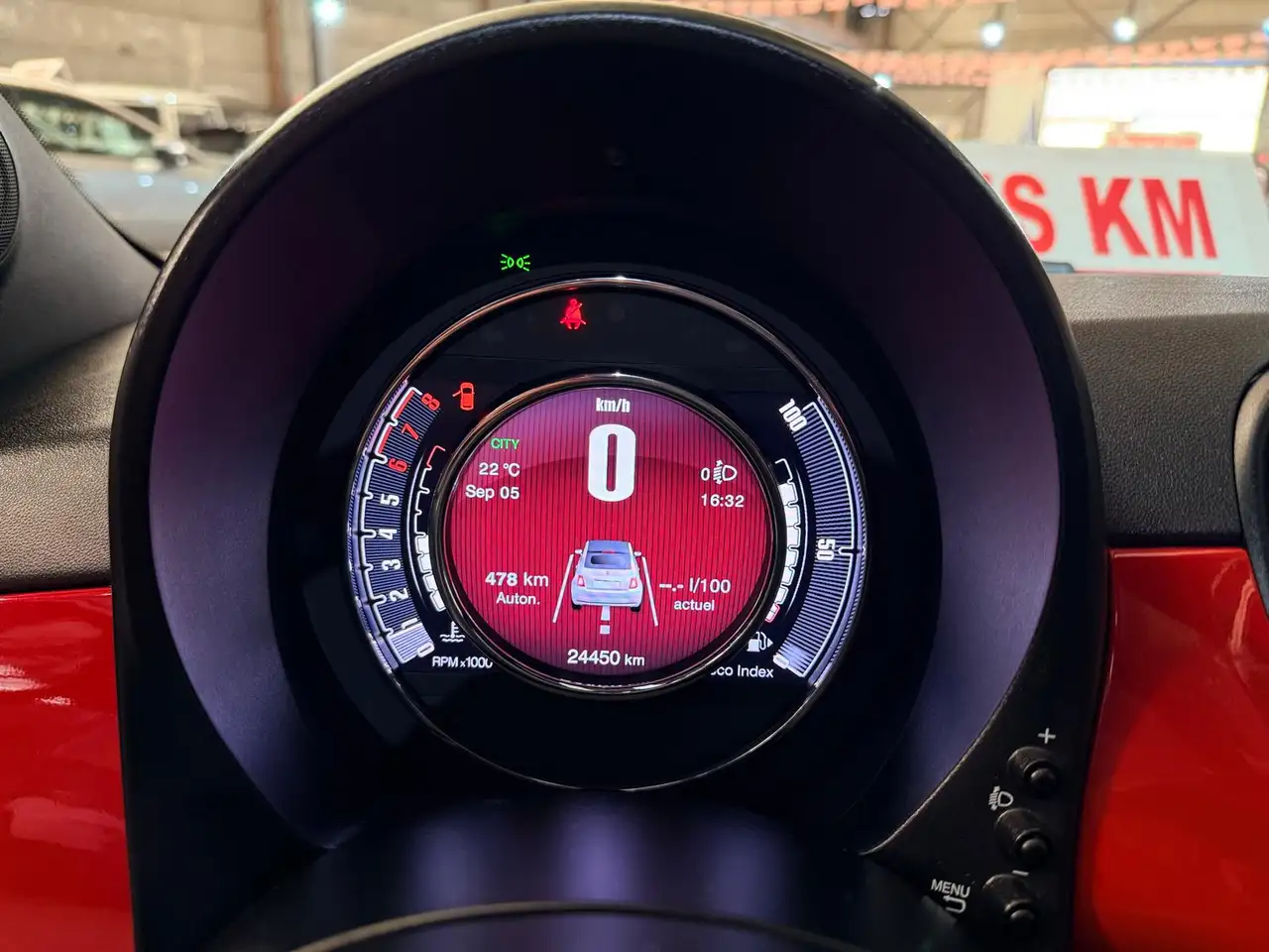 Fiat 500C 1.0i Hybride/Essence Édition Red GPS Airco CarPlay J.A, миниатюра 26