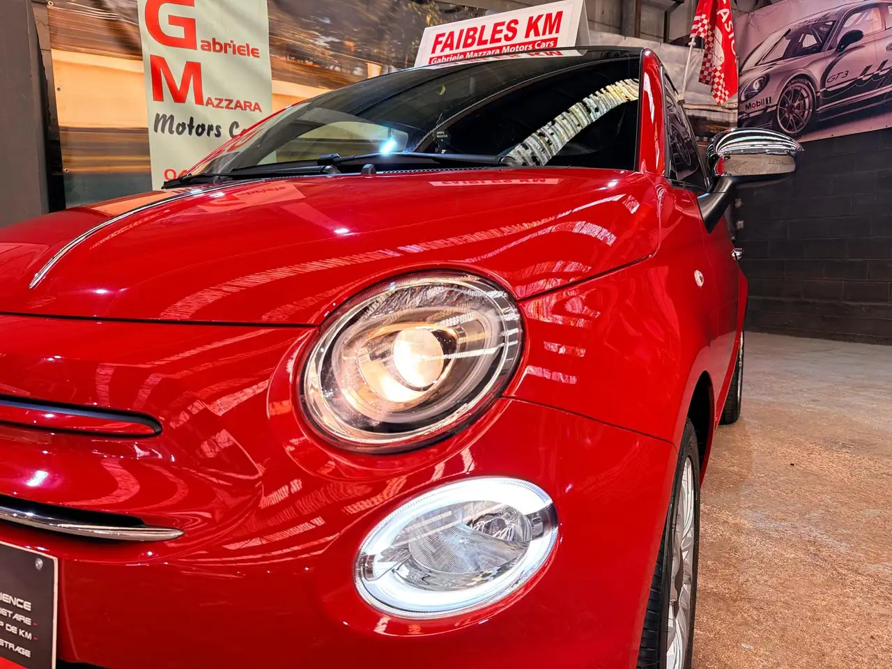 Fiat 500C 1.0i Hybride/Essence Édition Red GPS Airco CarPlay J.A, миниатюра 12