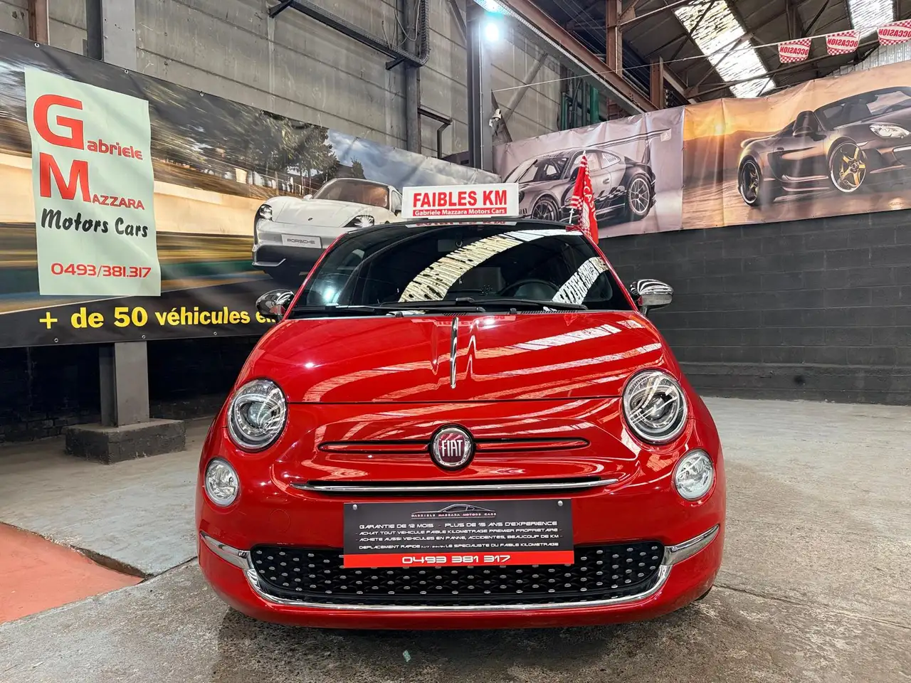 Fiat 500C 1.0i Hybride/Essence Édition Red GPS Airco CarPlay J.A, миниатюра 3