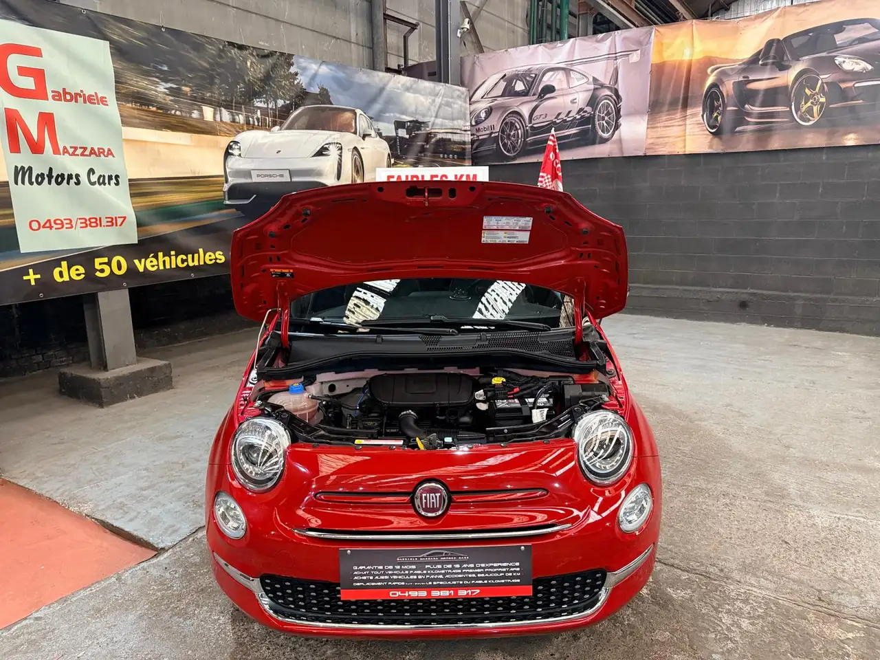Fiat 500C 1.0i Hybride/Essence Édition Red GPS Airco CarPlay J.A, миниатюра 8