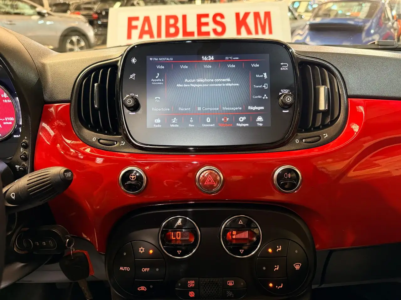 Fiat 500C 1.0i Hybride/Essence Édition Red GPS Airco CarPlay J.A, миниатюра 29