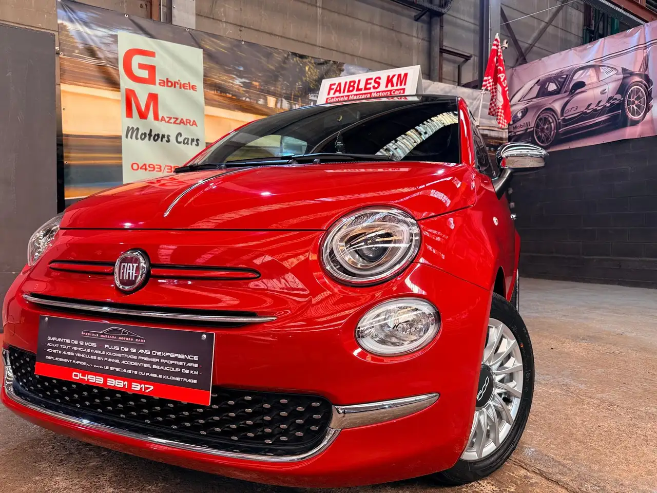 Fiat 500C 1.0i Hybride/Essence Édition Red GPS Airco CarPlay J.A