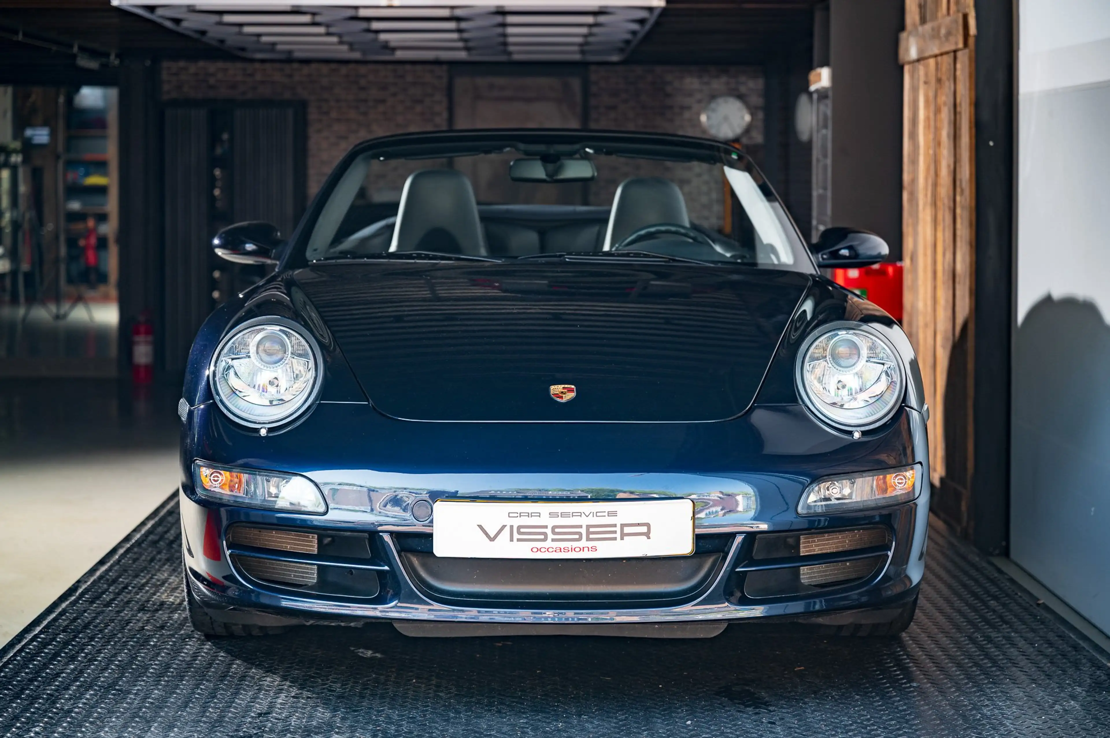Porsche 997 3.8 Carrera S handgeschakelde cabrio Nachtblau-met