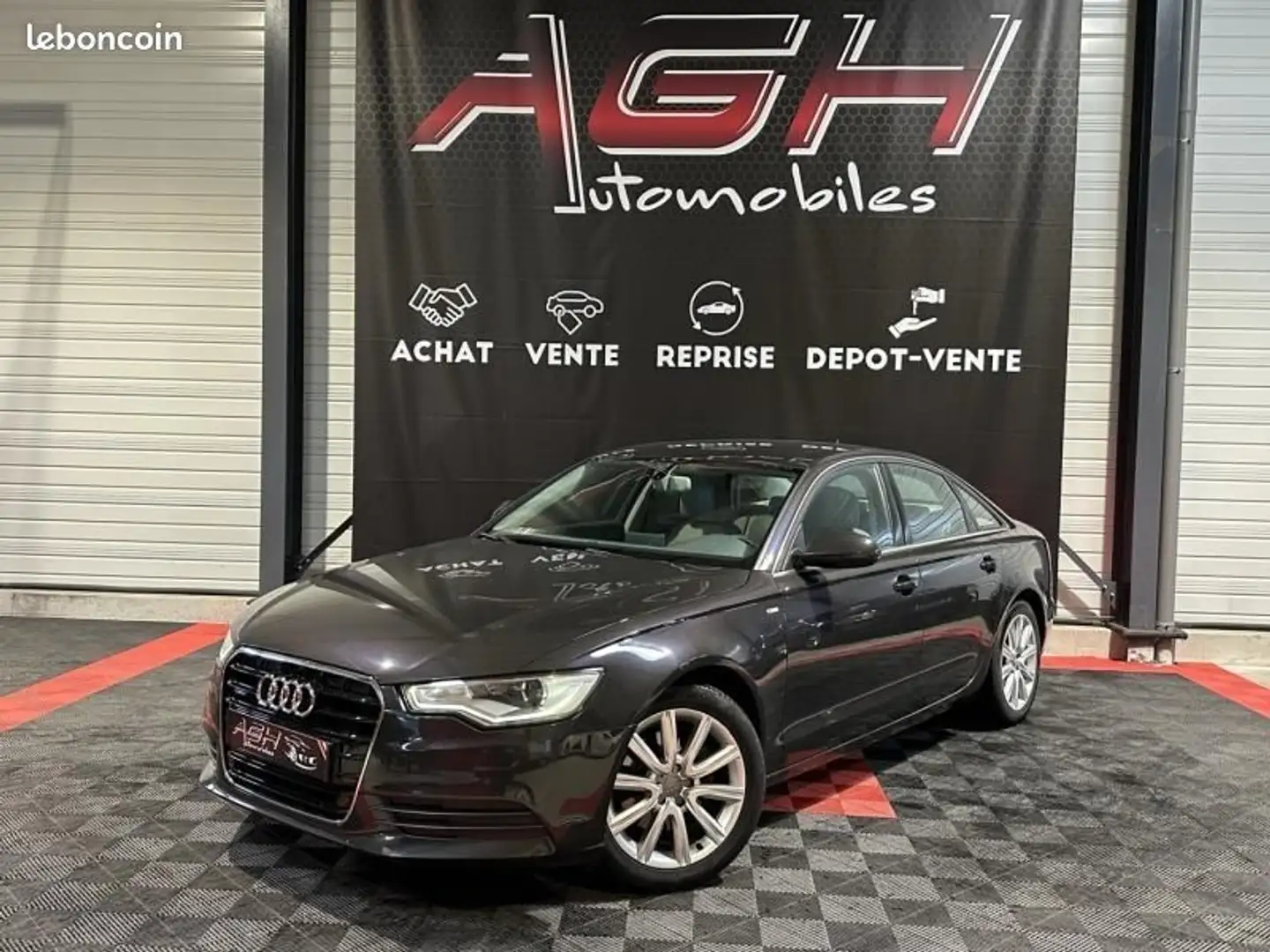 Audi A6 3.0 V6 TDI 204ch Ambition Luxe quattro S tronic 7 Grau - 1