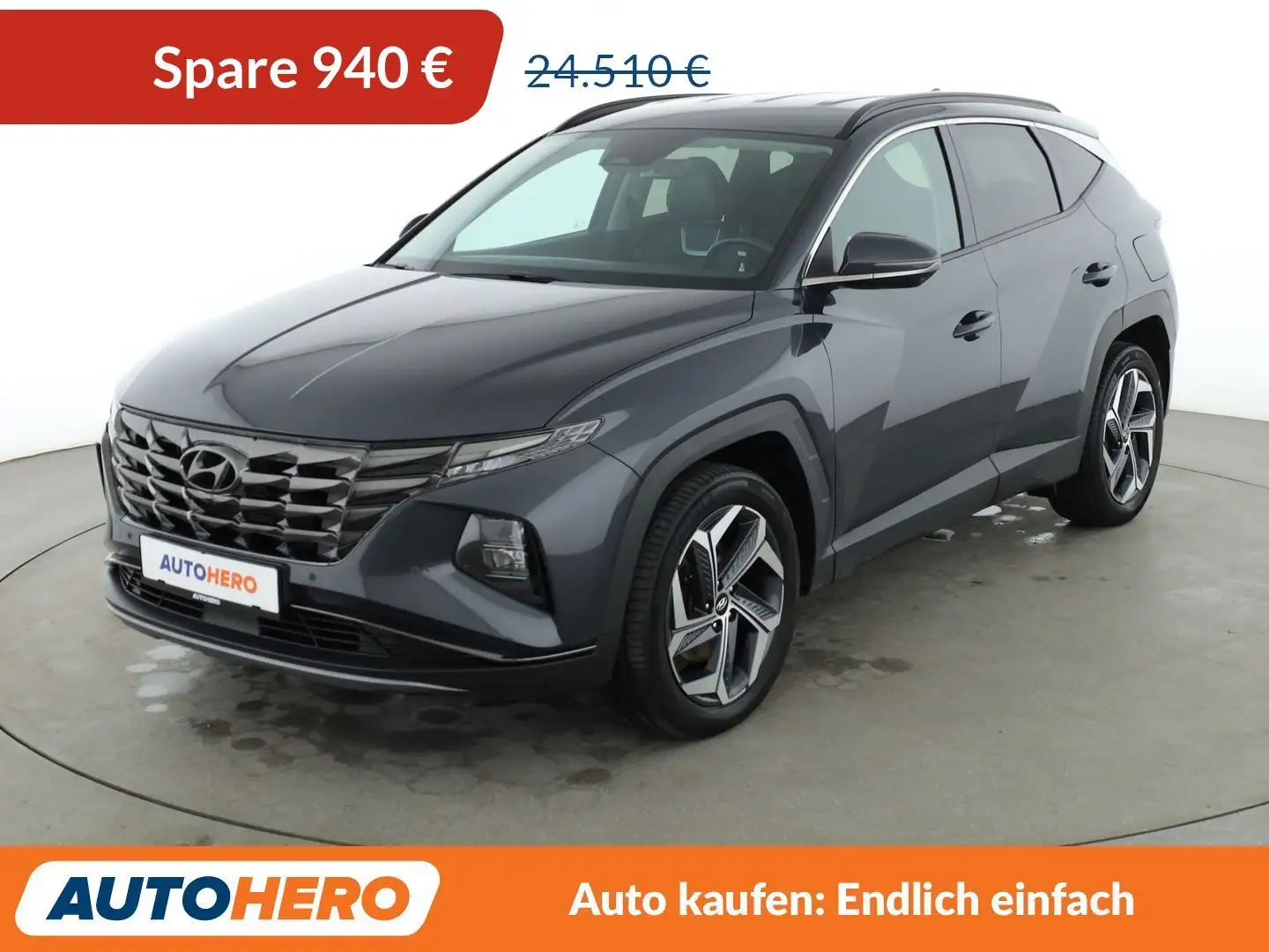 Hyundai TUCSON 1.6 T-GDI Hybrid Prestige 4WD Aut.*NAVI*LED*ACC* Grau - 1