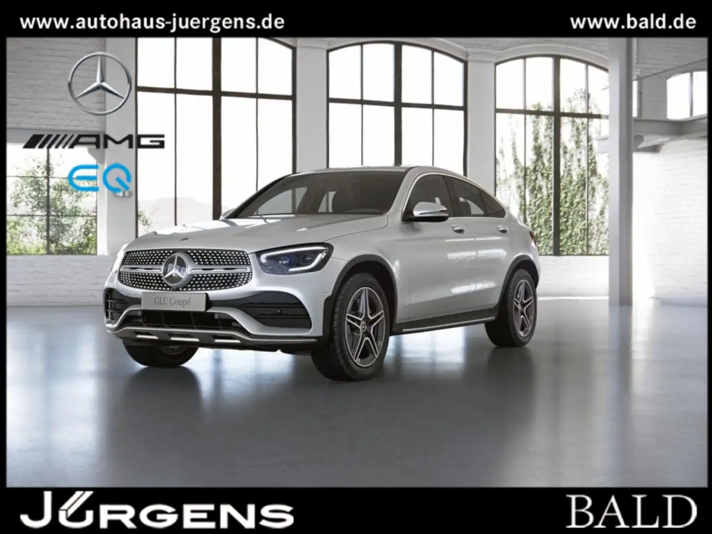 Mercedes-Benz GLC 300 4M Coupé AMG-Sport/Wide/SHD/AHK/Distr/19 Weiß - 1