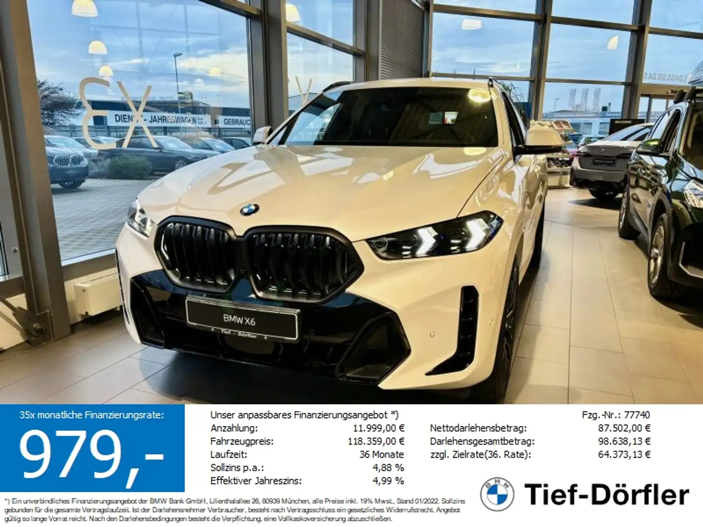 BMW X6 xDrive30d M Sportpaket *SONDERAKTION* White - 1