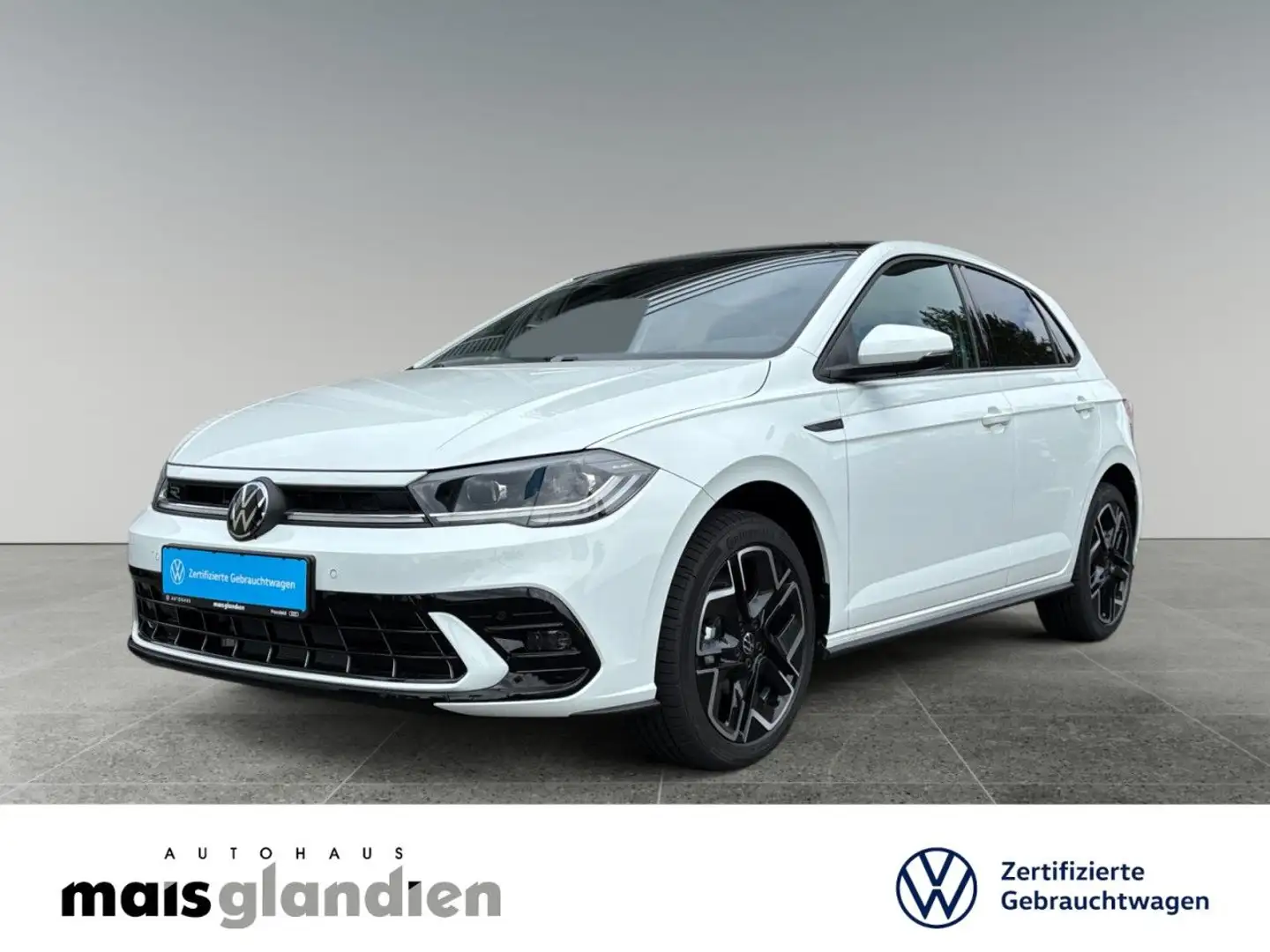 Volkswagen Polo 1.0 TSI R-Line Pano Matrix 17 Zoll Bluetooth Weiß - 2